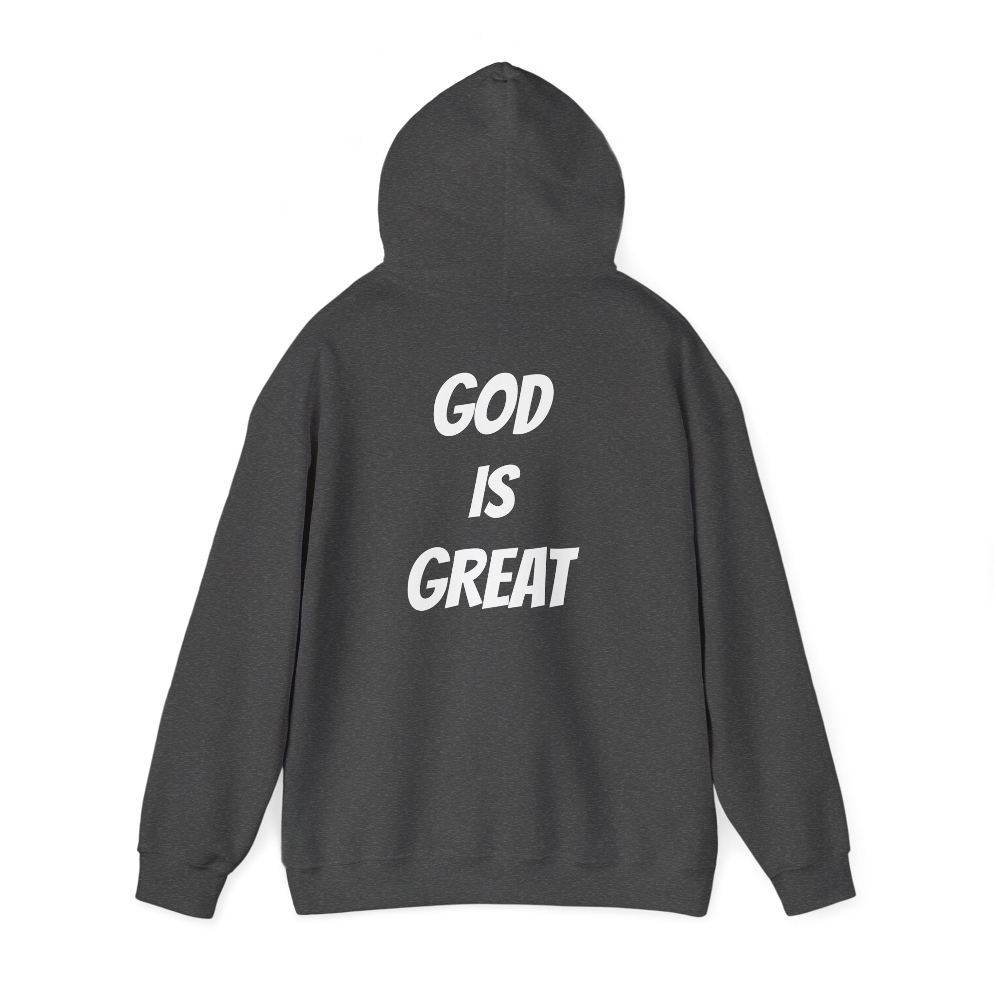 God Is Great Inspirational Hoodie, Unisex Sweatshirt for Faith Lovers, Perfect for Religious Gifts, Church Events, Cozy Wear