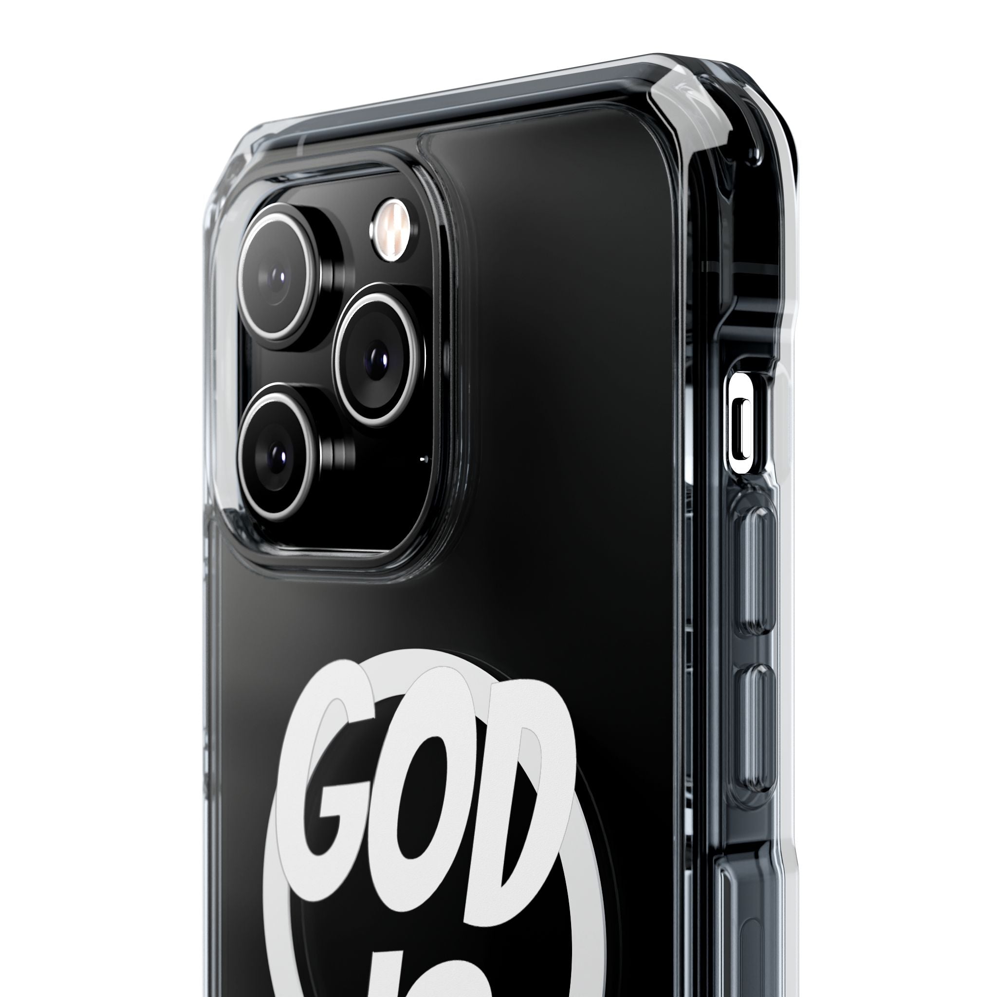 Magnetic Phone Case with Inspirational Design - God is Great, Clear Protective Cover, Gift for Christians, Motivational Quote Case, [...]