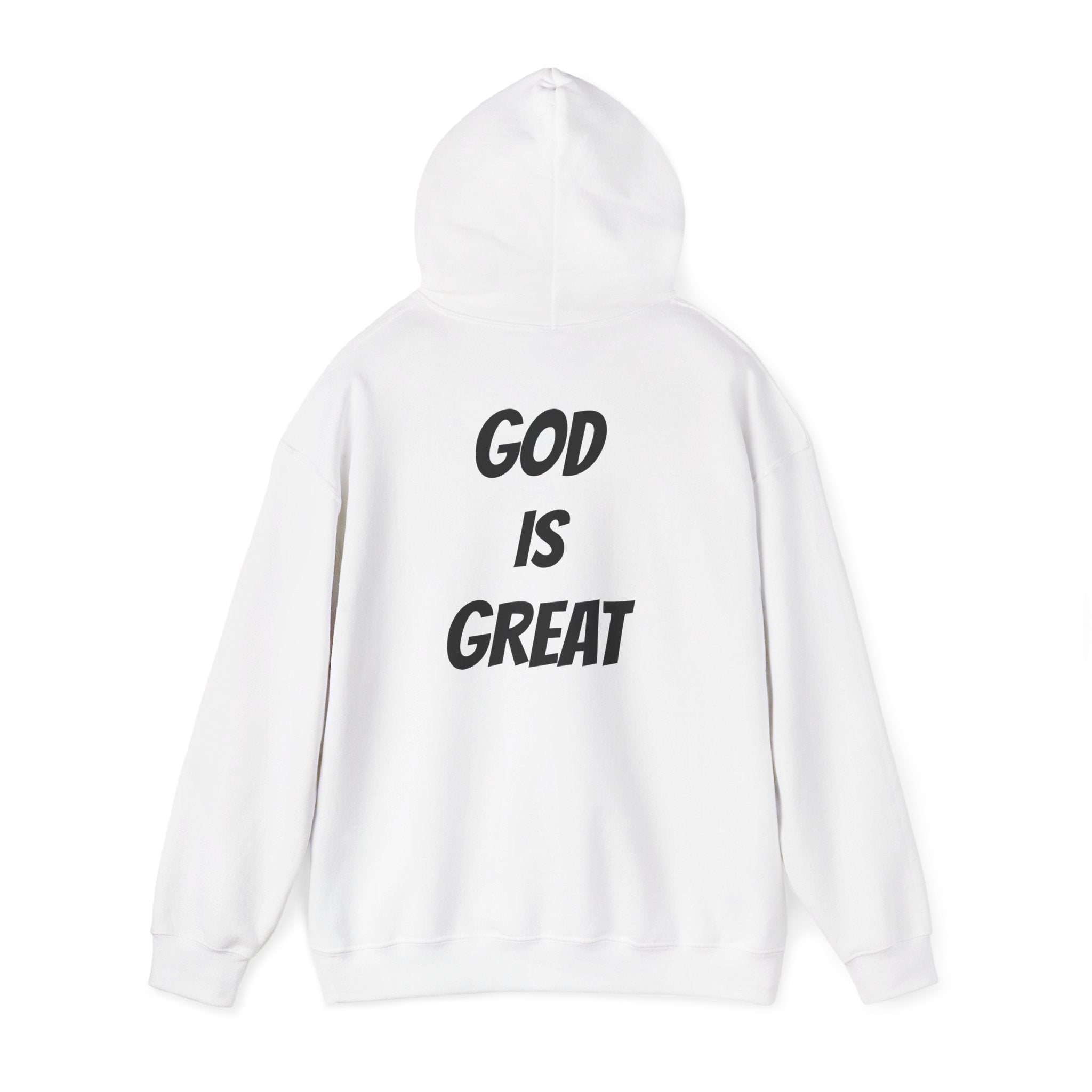 God Is Great Inspirational Hoodie, Unisex Sweatshirt for Faith Lovers, Perfect for Religious Gifts, Church Events, Cozy Wear