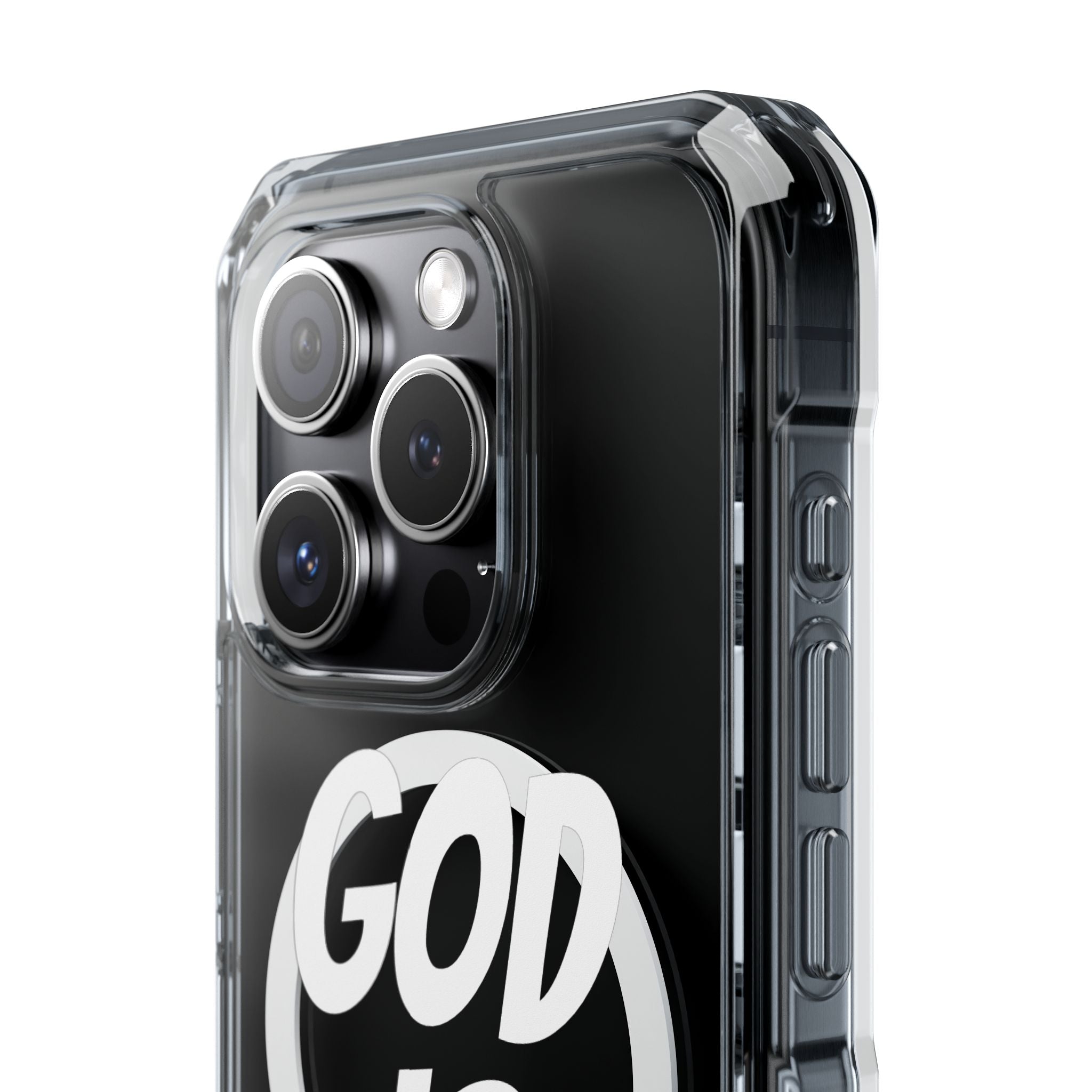 Magnetic Phone Case with Inspirational Design - God is Great, Clear Protective Cover, Gift for Christians, Motivational Quote Case, [...]