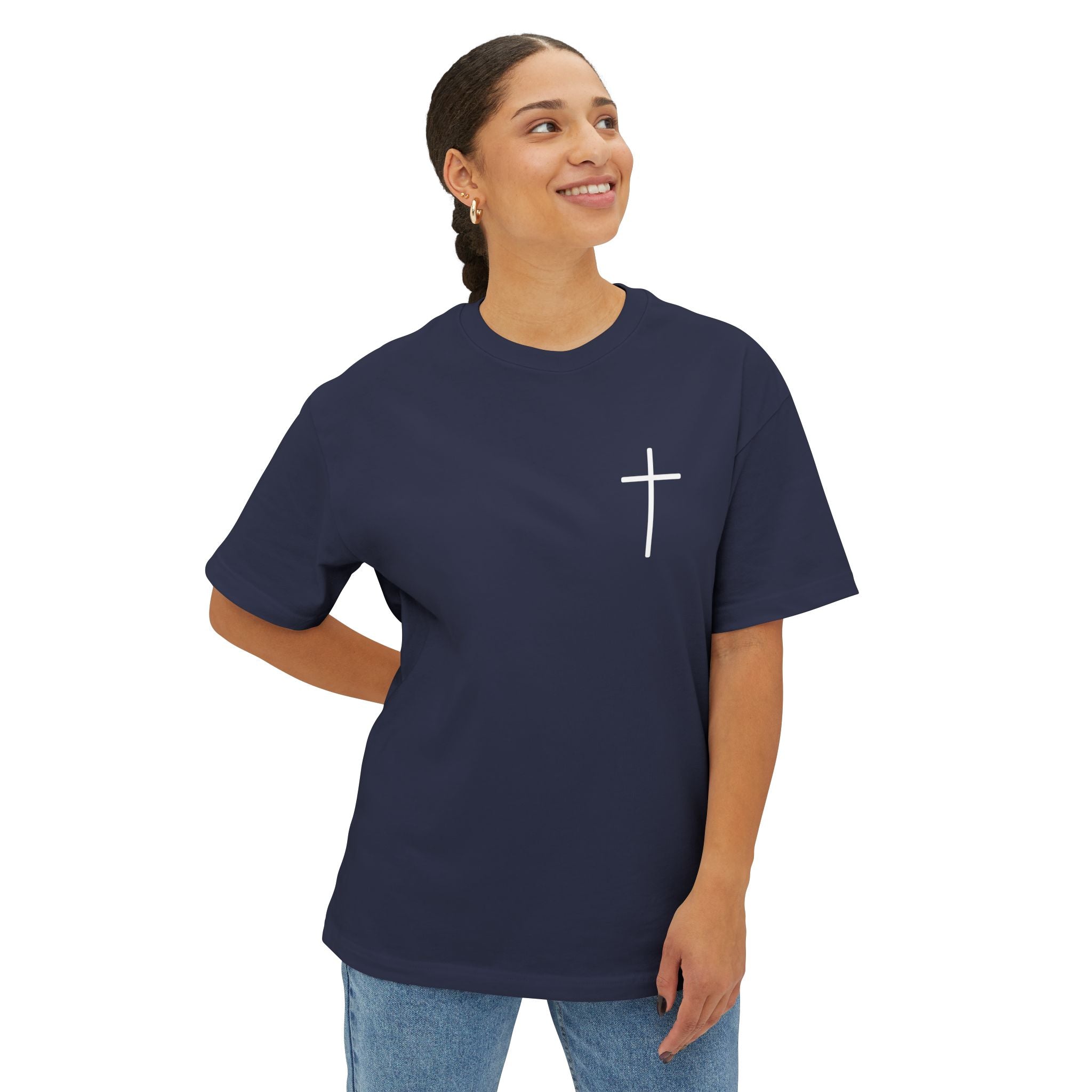 Unisex Oversized Boxy Tee - God is Great, Casual Streetwear Shirt, Gift for Friends, Inspirational Apparel, Everyday Comfort Tee