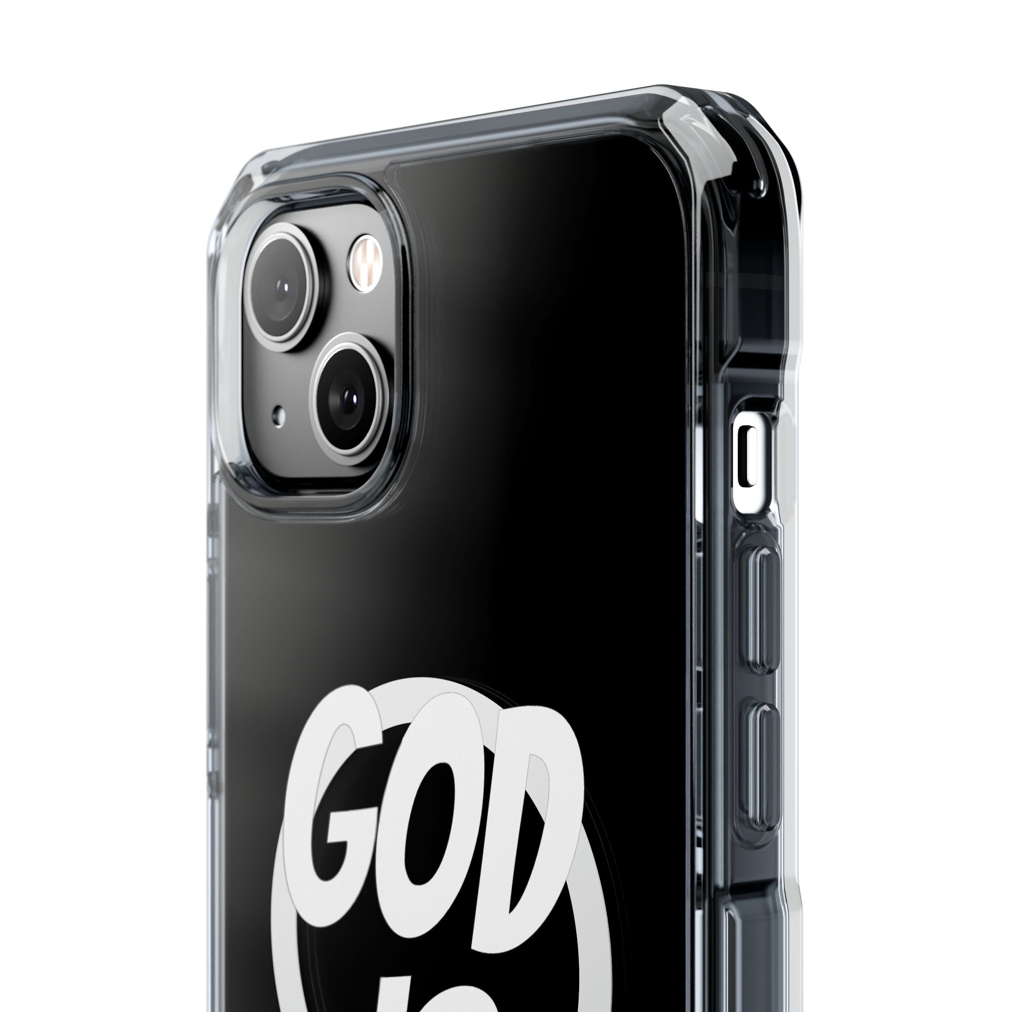 Magnetic Phone Case with Inspirational Design - God is Great, Clear Protective Cover, Gift for Christians, Motivational Quote Case, [...]