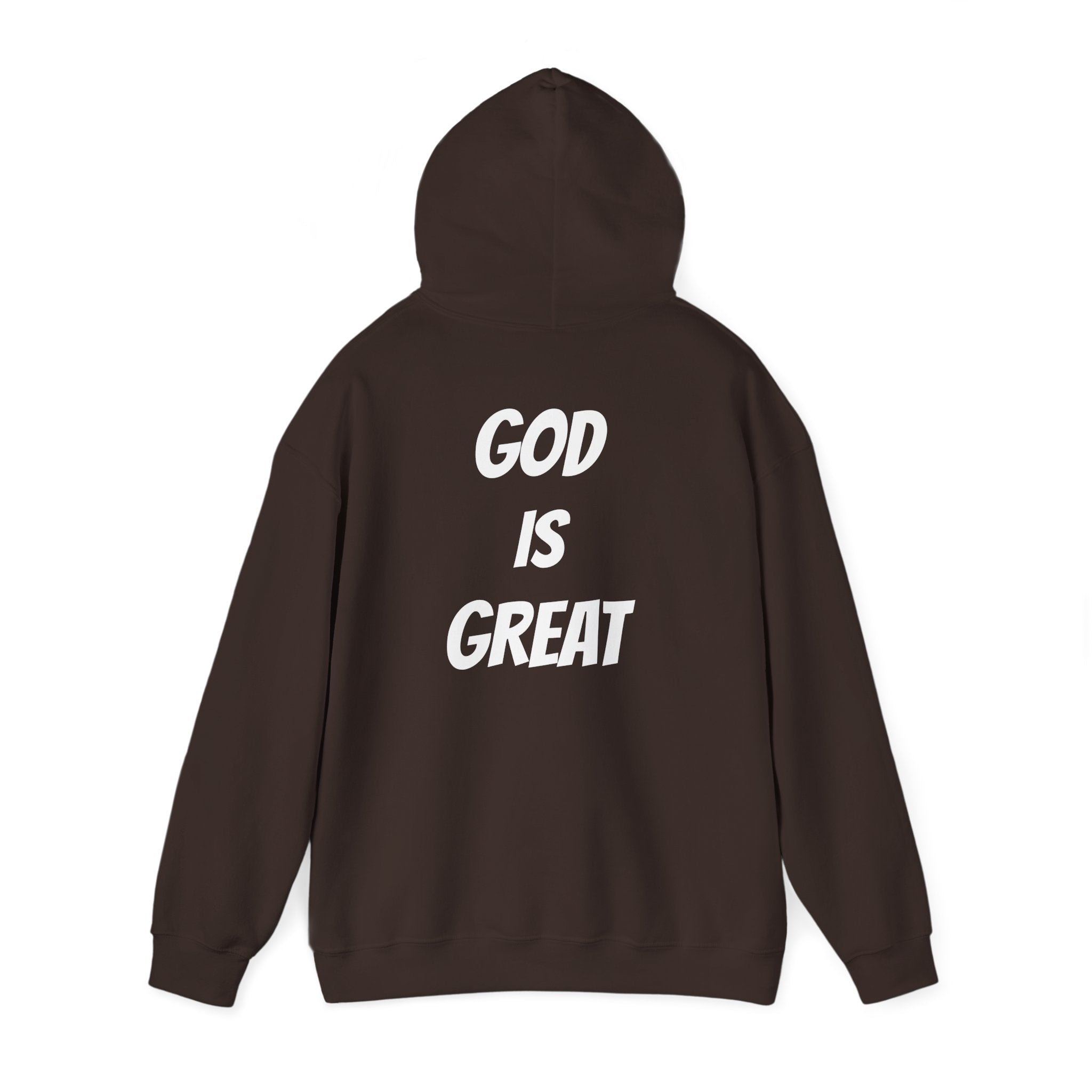 God Is Great Inspirational Hoodie, Unisex Sweatshirt for Faith Lovers, Perfect for Religious Gifts, Church Events, Cozy Wear