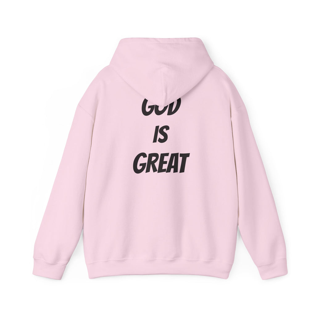 God Is Great Inspirational Hoodie, Unisex Sweatshirt for Faith Lovers, Perfect for Religious Gifts, Church Events, Cozy Wear