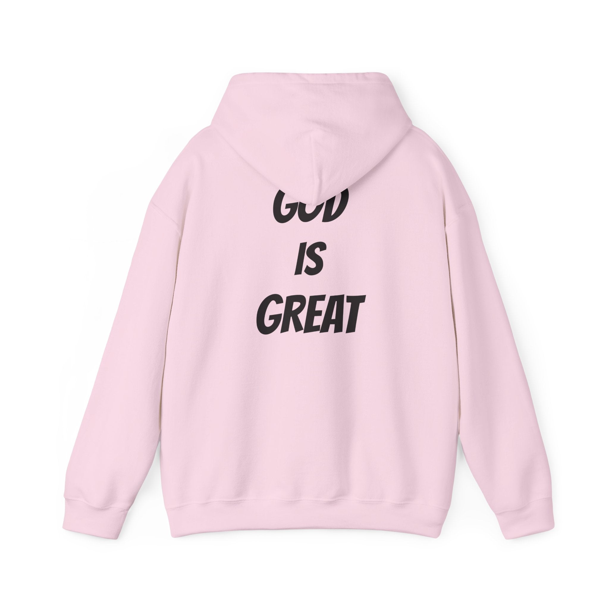 God Is Great Inspirational Hoodie, Unisex Sweatshirt for Faith Lovers, Perfect for Religious Gifts, Church Events, Cozy Wear