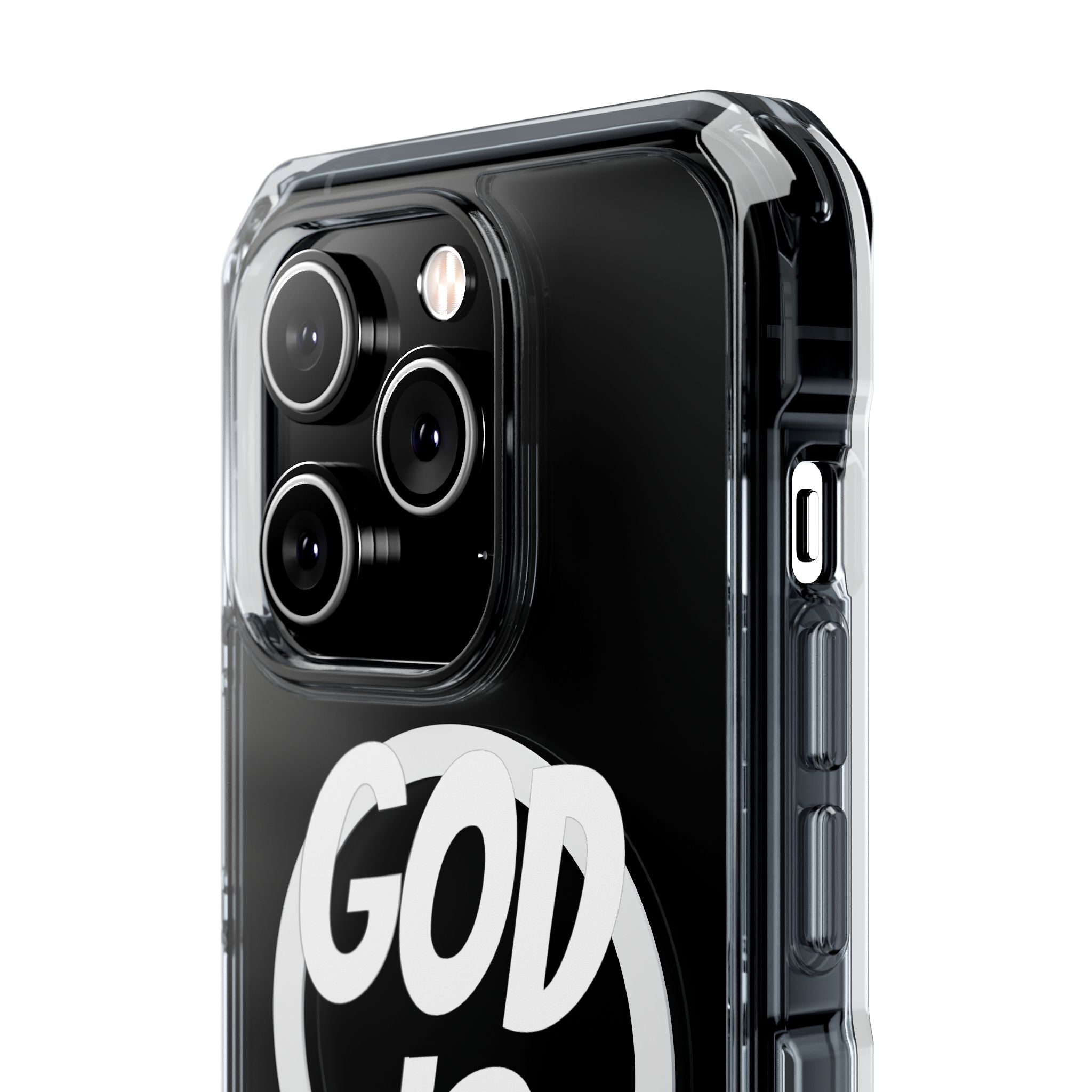 Magnetic Phone Case with Inspirational Design - God is Great, Clear Protective Cover, Gift for Christians, Motivational Quote Case, [...]