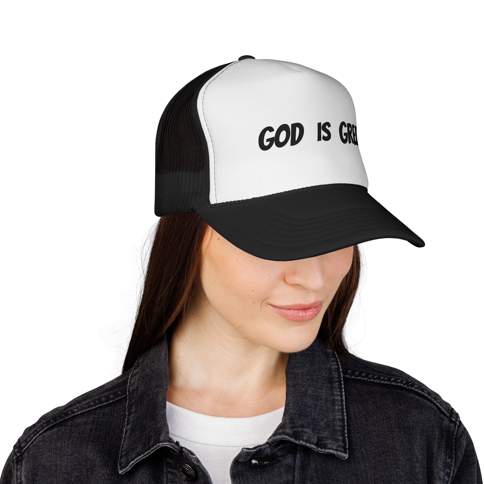 Faith-Inspired Trucker Cap - God is Great, Christian Hat, Gift for Believers, Casual Headwear, Religious Accessories