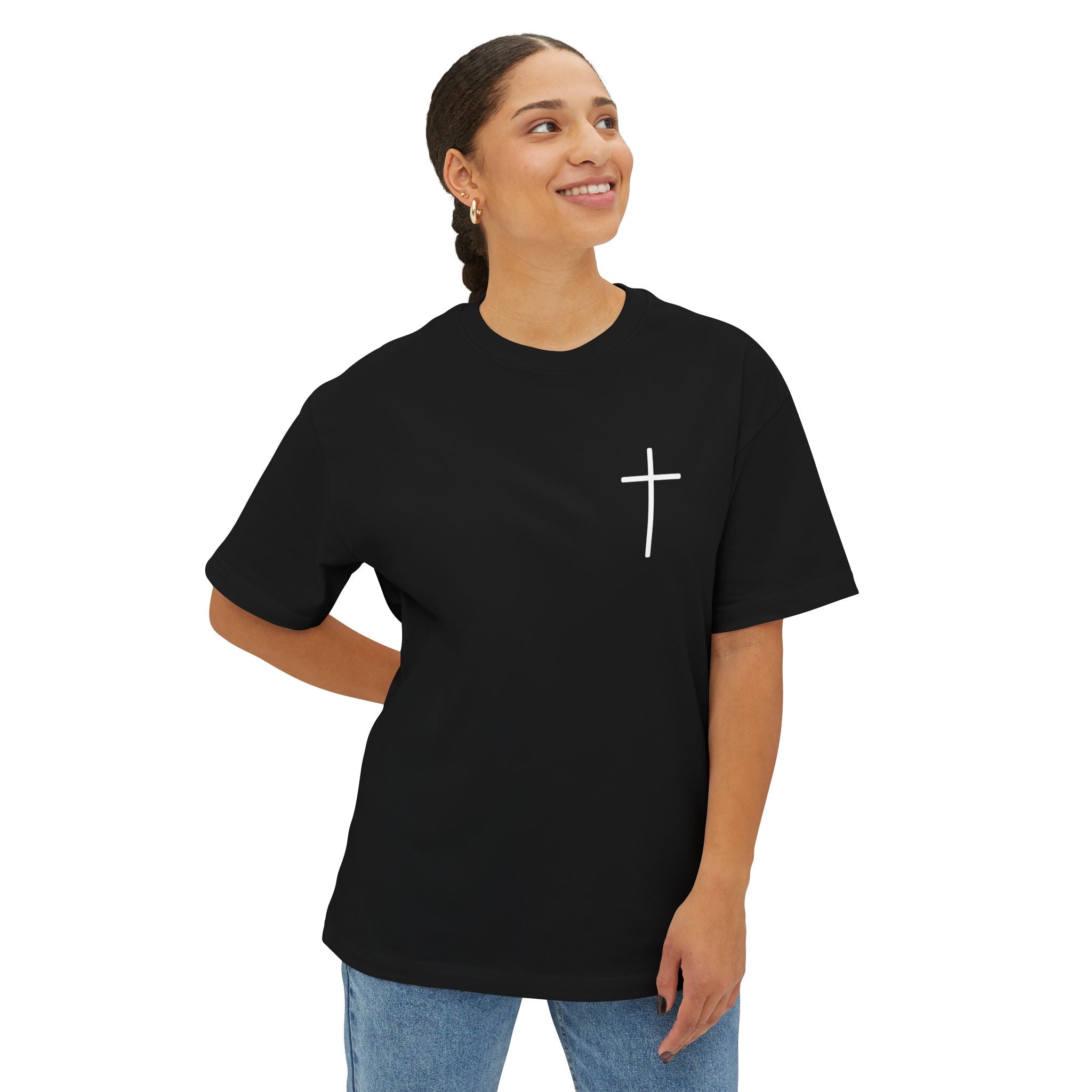 Unisex Oversized Boxy Tee - God is Great, Casual Streetwear Shirt, Gift for Friends, Inspirational Apparel, Everyday Comfort Tee