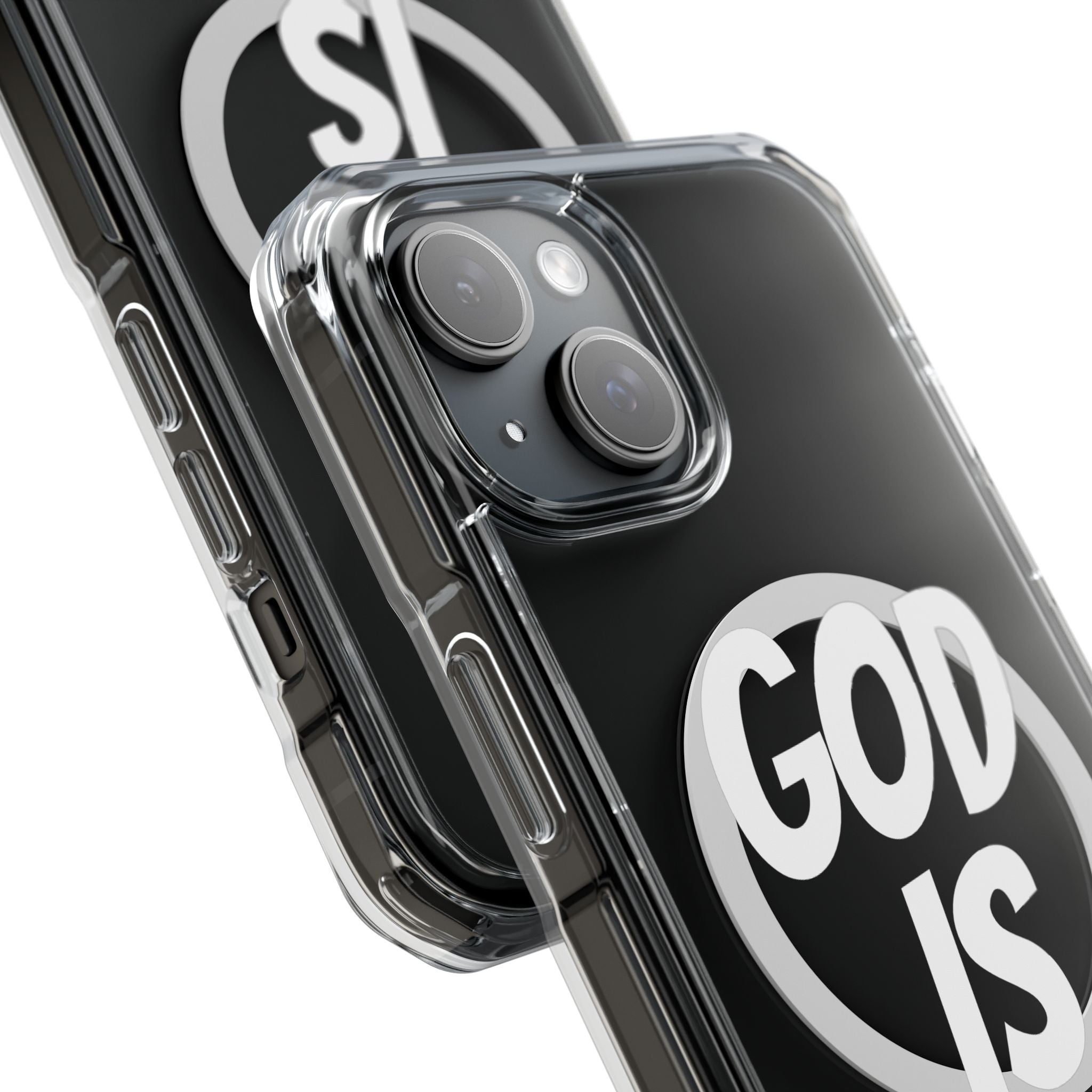 Magnetic Phone Case with Inspirational Design - God is Great, Clear Protective Cover, Gift for Christians, Motivational Quote Case, [...]
