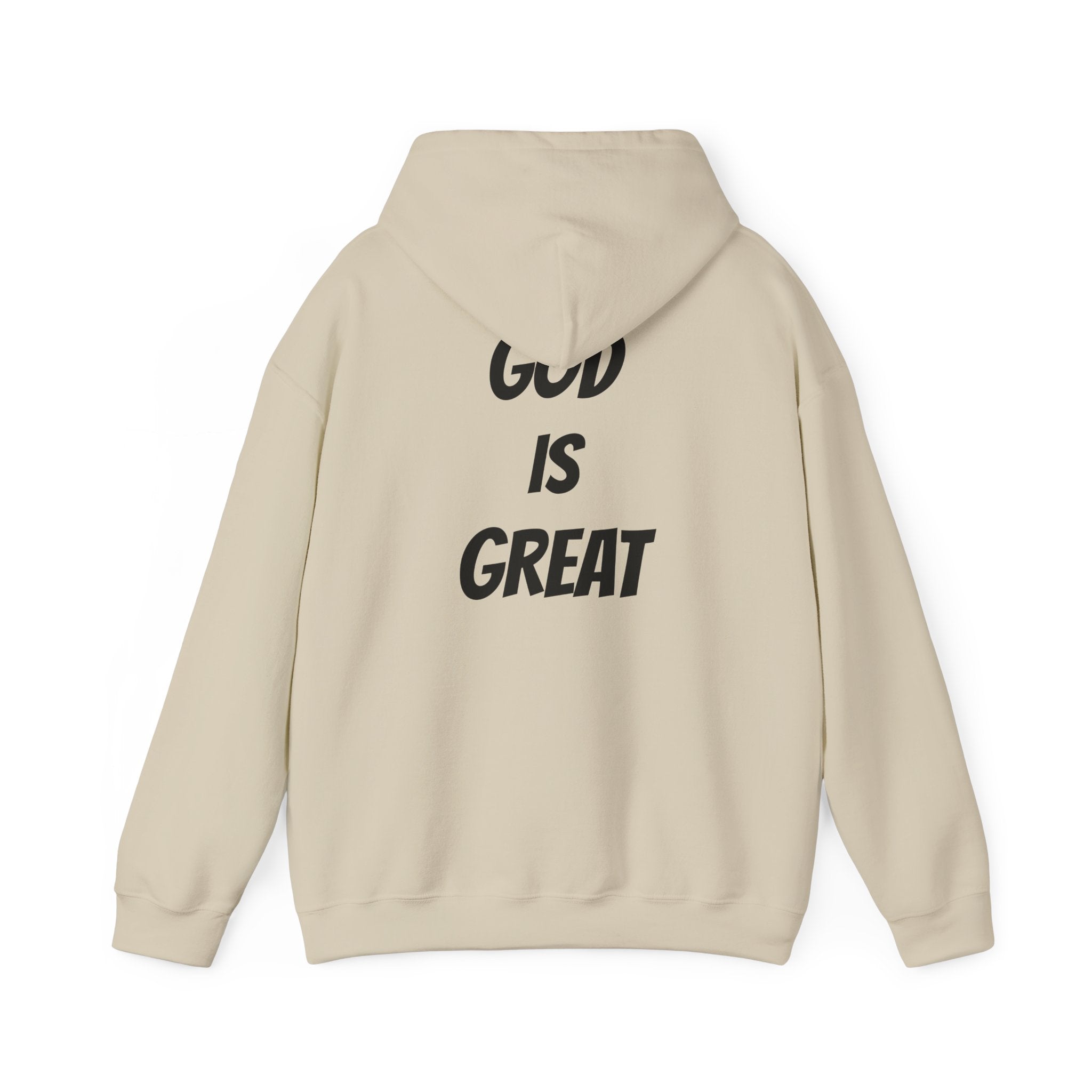God Is Great Inspirational Hoodie, Unisex Sweatshirt for Faith Lovers, Perfect for Religious Gifts, Church Events, Cozy Wear