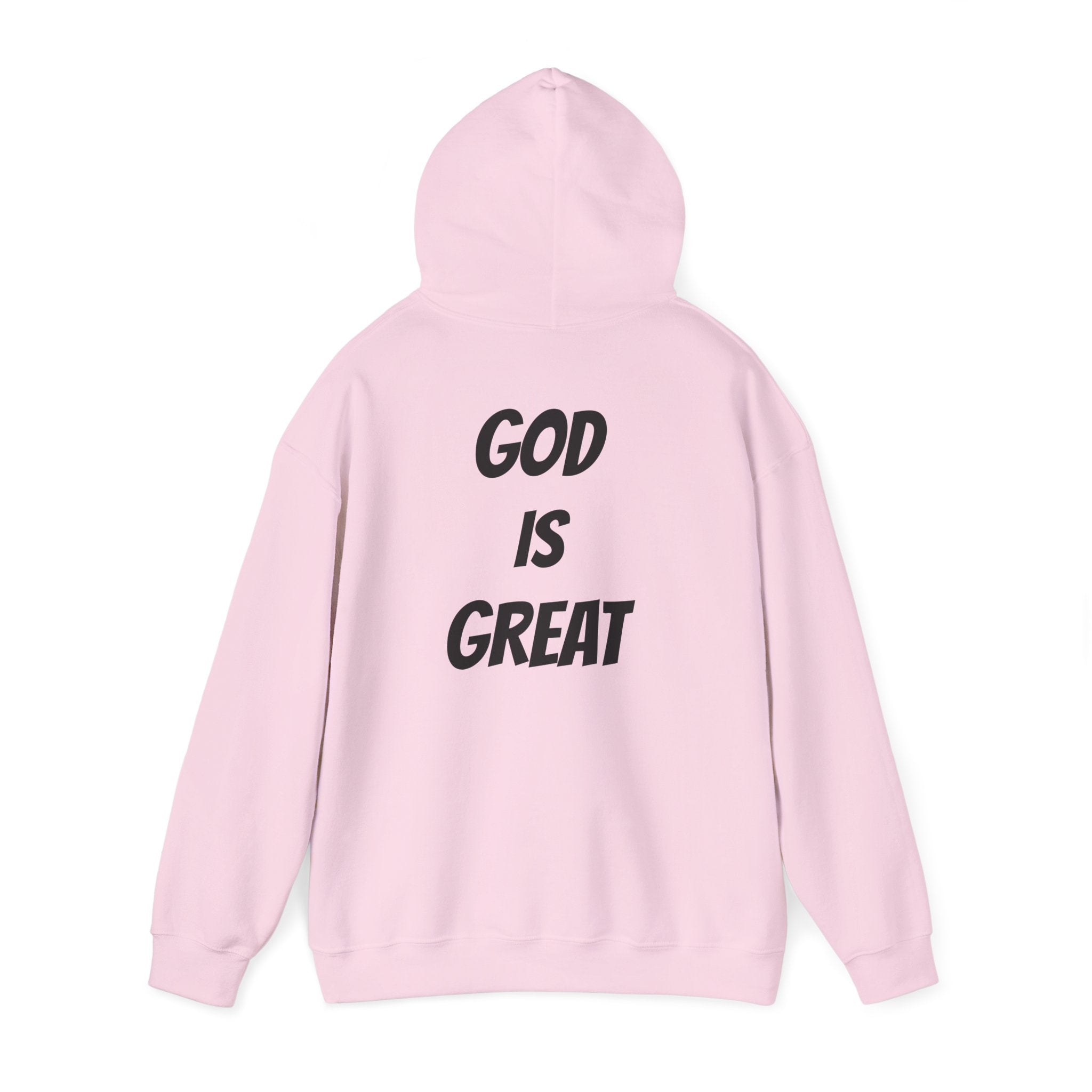 God Is Great Inspirational Hoodie, Unisex Sweatshirt for Faith Lovers, Perfect for Religious Gifts, Church Events, Cozy Wear