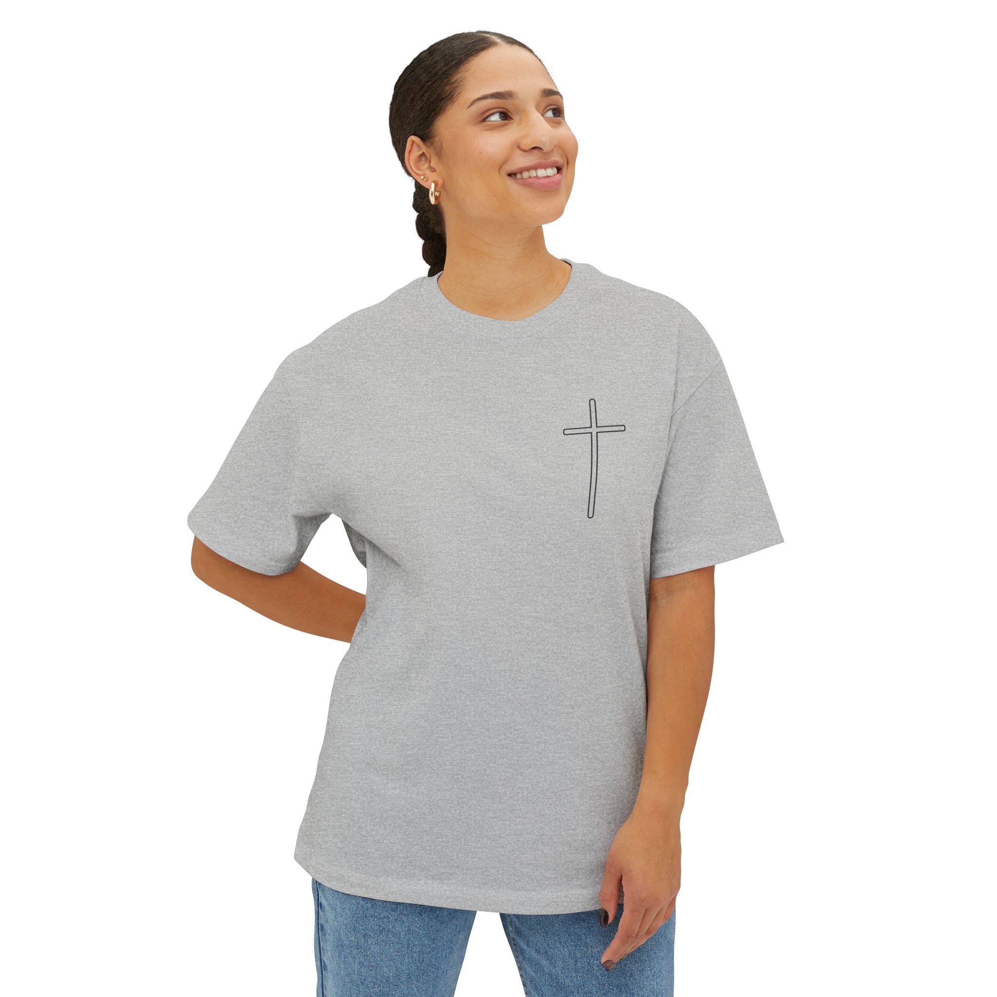 Unisex Oversized Boxy Tee - God is Great, Casual Streetwear Shirt, Gift for Friends, Inspirational Apparel, Everyday Comfort Tee