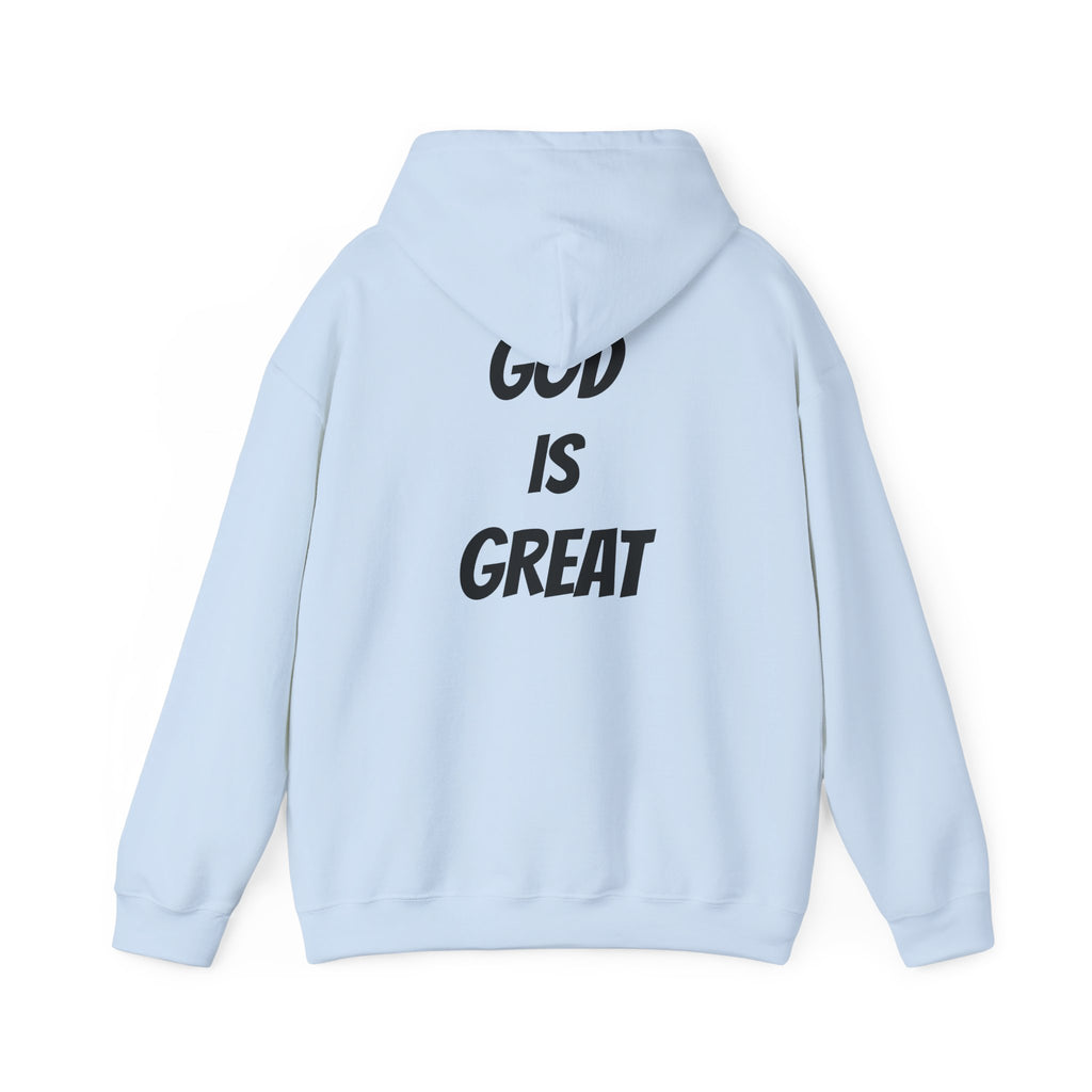 God Is Great Inspirational Hoodie, Unisex Sweatshirt for Faith Lovers, Perfect for Religious Gifts, Church Events, Cozy Wear