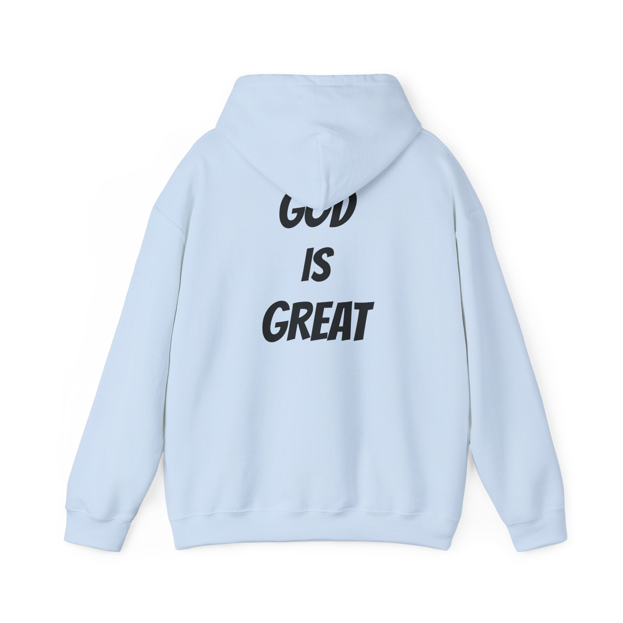 God Is Great Inspirational Hoodie, Unisex Sweatshirt for Faith Lovers, Perfect for Religious Gifts, Church Events, Cozy Wear