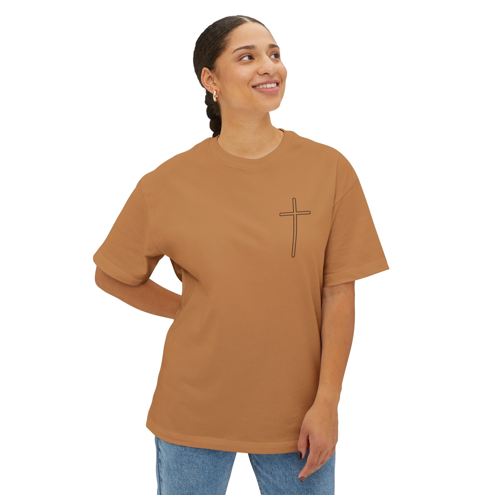 Unisex Oversized Boxy Tee - God is Great, Casual Streetwear Shirt, Gift for Friends, Inspirational Apparel, Everyday Comfort Tee