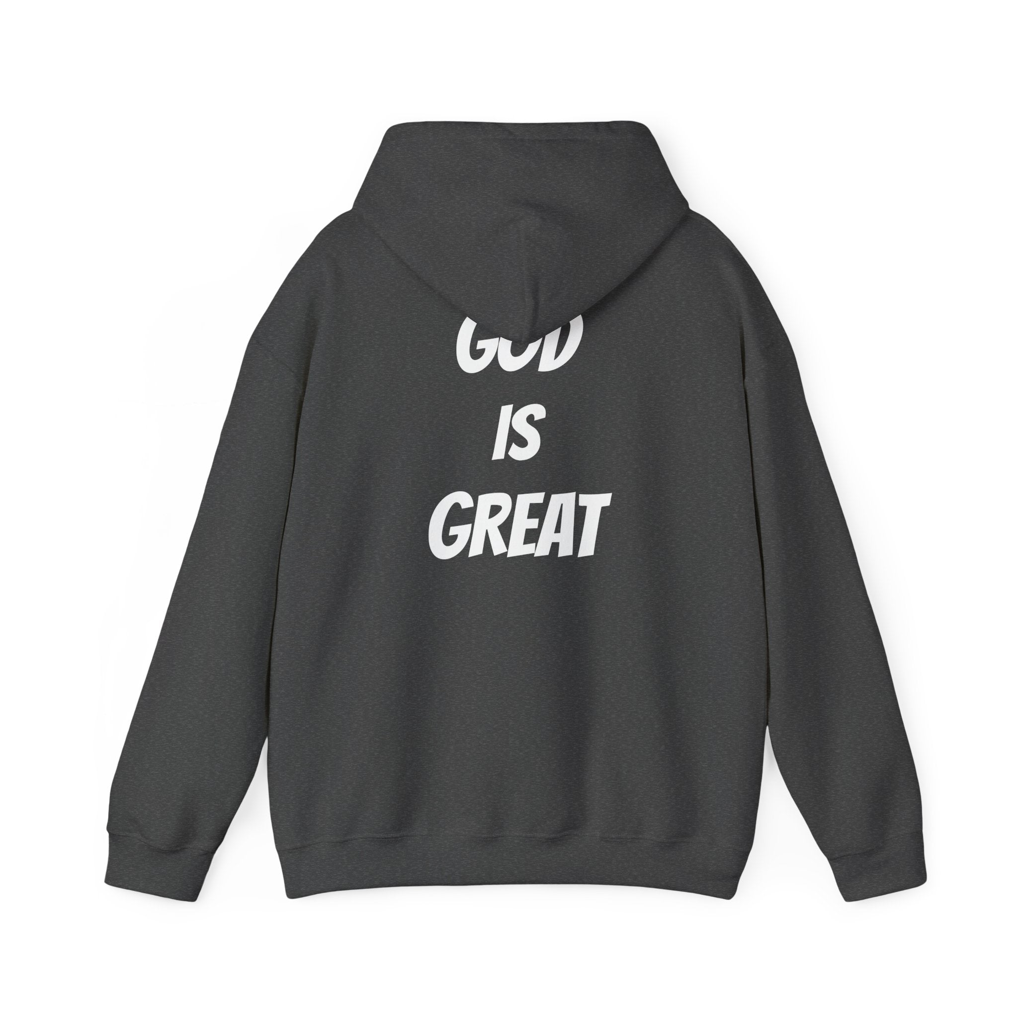 God Is Great Inspirational Hoodie, Unisex Sweatshirt for Faith Lovers, Perfect for Religious Gifts, Church Events, Cozy Wear