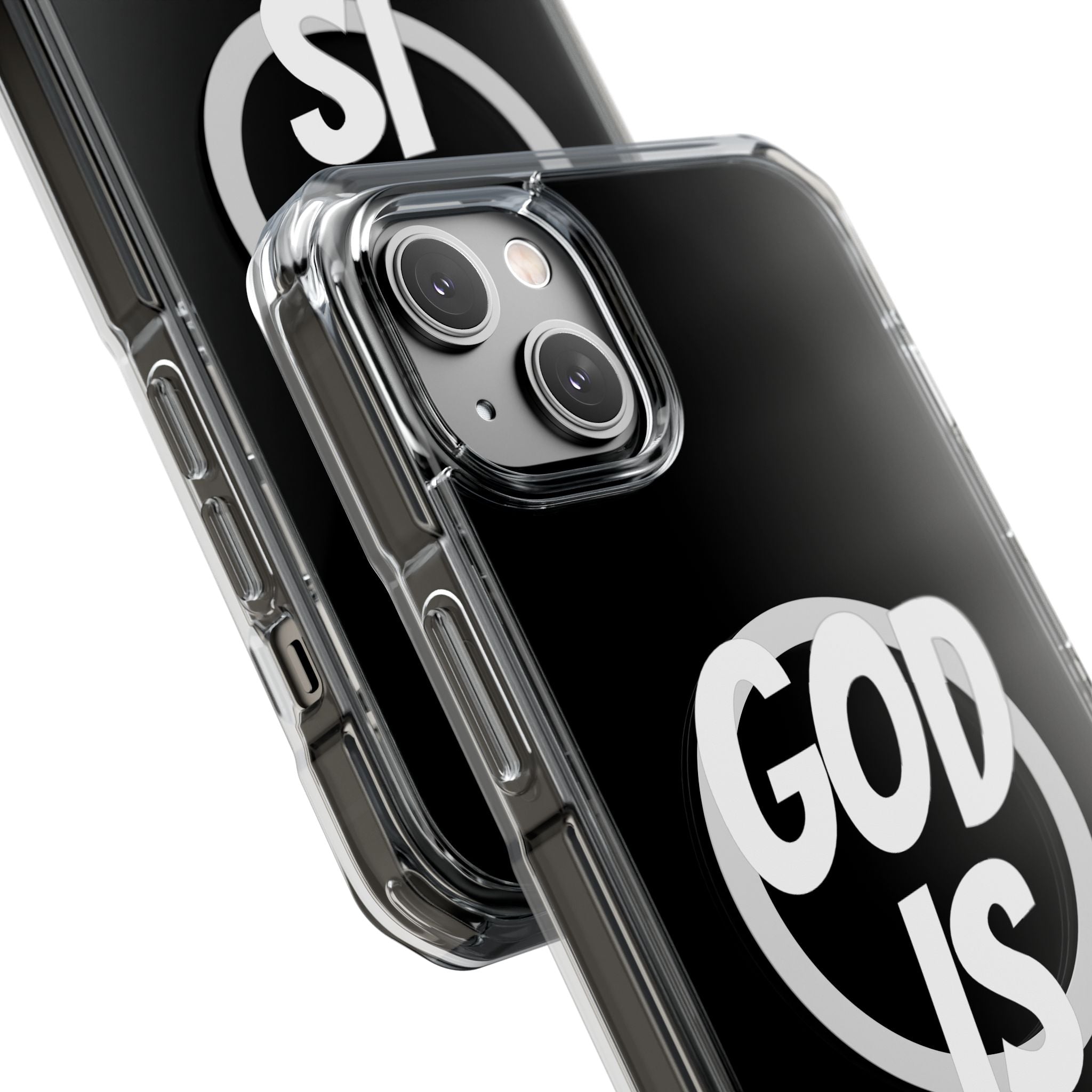 Magnetic Phone Case with Inspirational Design - God is Great, Clear Protective Cover, Gift for Christians, Motivational Quote Case, [...]