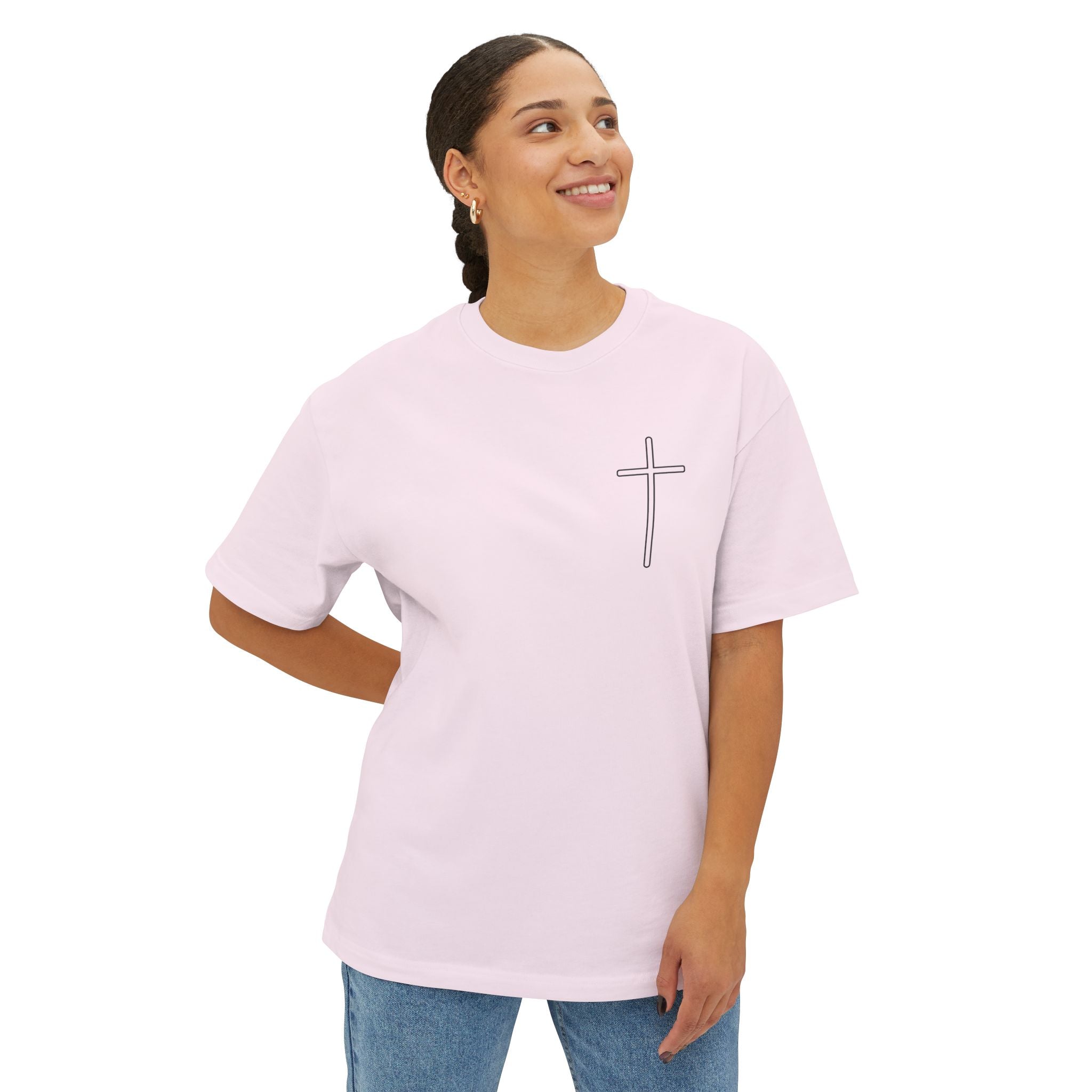Unisex Oversized Boxy Tee - God is Great, Casual Streetwear Shirt, Gift for Friends, Inspirational Apparel, Everyday Comfort Tee