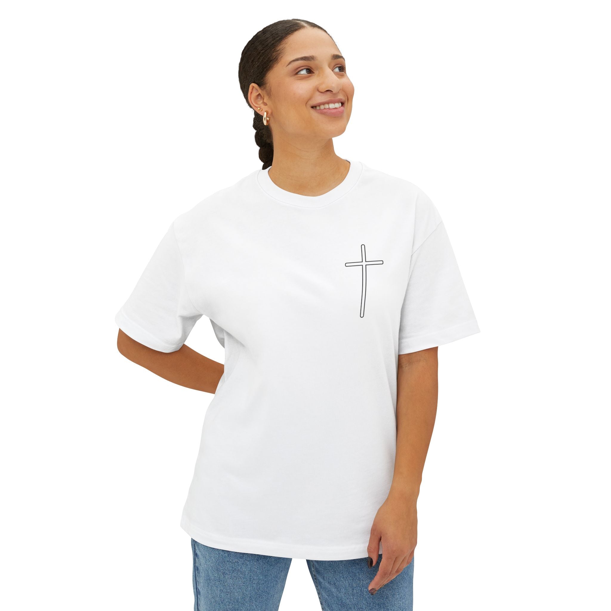 Unisex Oversized Boxy Tee - God is Great, Casual Streetwear Shirt, Gift for Friends, Inspirational Apparel, Everyday Comfort Tee