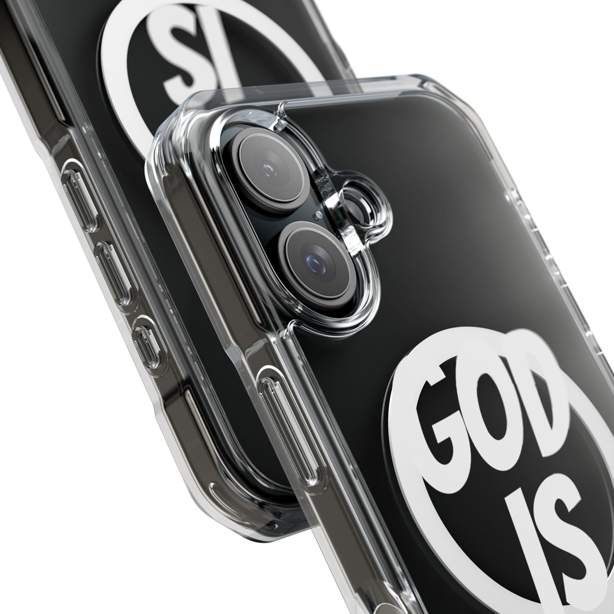 Magnetic Phone Case with Inspirational Design - God is Great, Clear Protective Cover, Gift for Christians, Motivational Quote Case, [...]