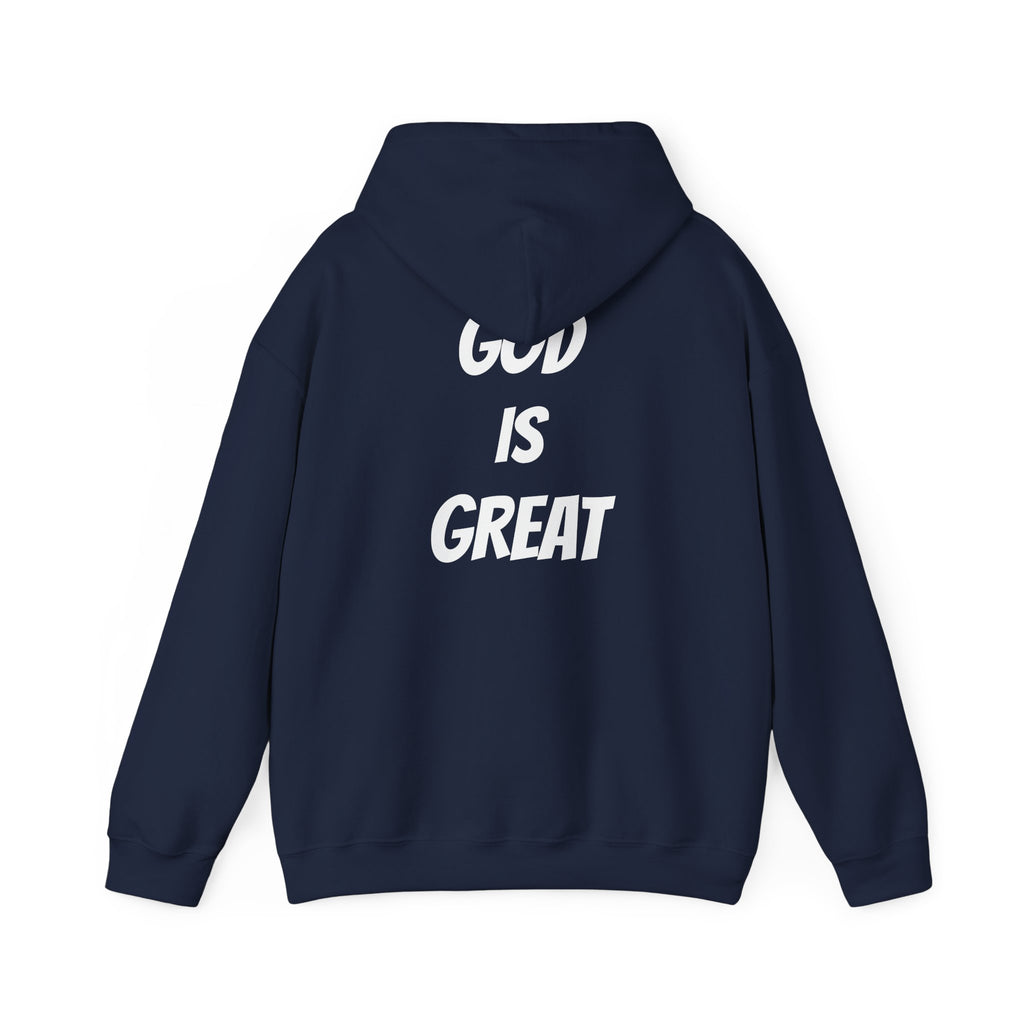 God Is Great Inspirational Hoodie, Unisex Sweatshirt for Faith Lovers, Perfect for Religious Gifts, Church Events, Cozy Wear