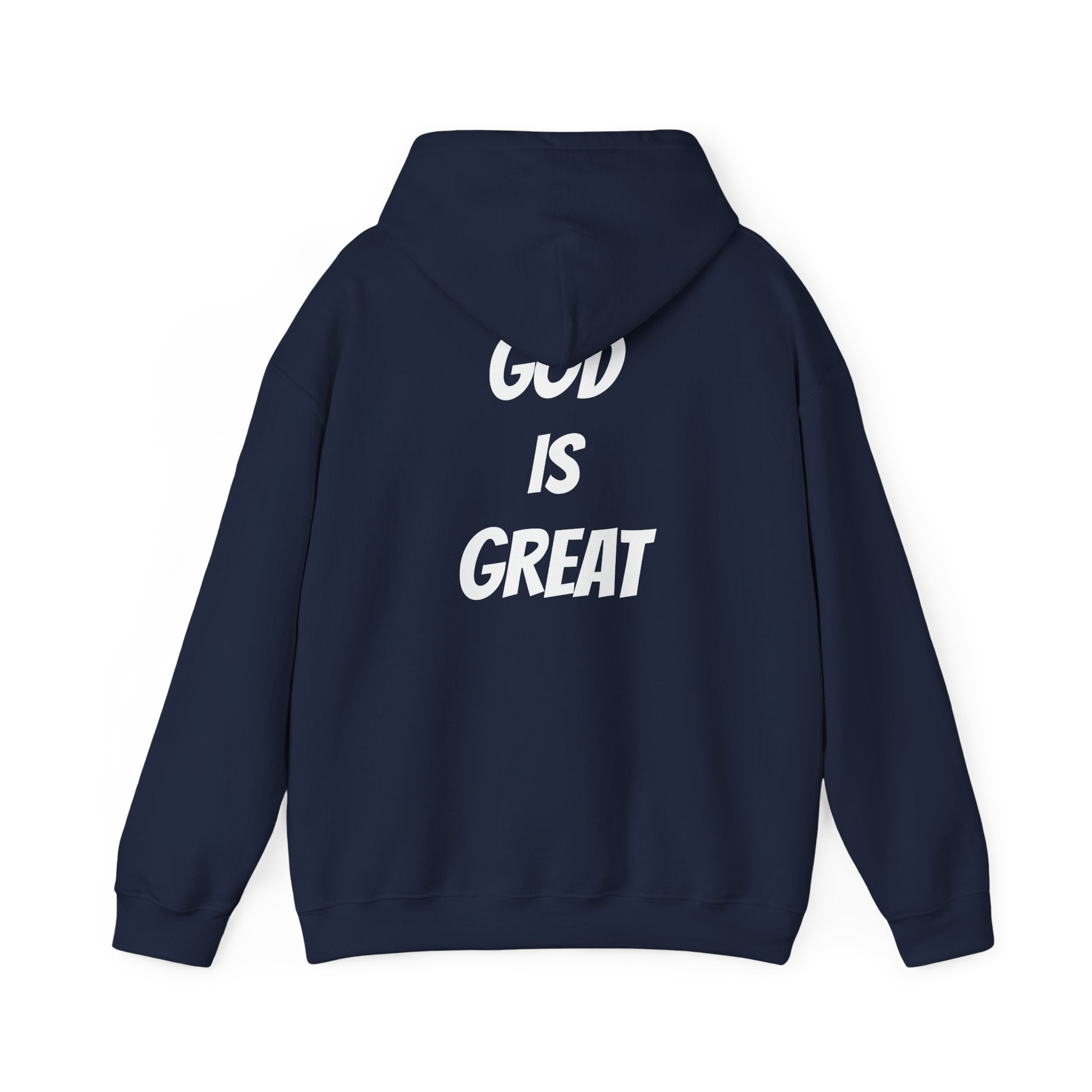 God Is Great Inspirational Hoodie, Unisex Sweatshirt for Faith Lovers, Perfect for Religious Gifts, Church Events, Cozy Wear