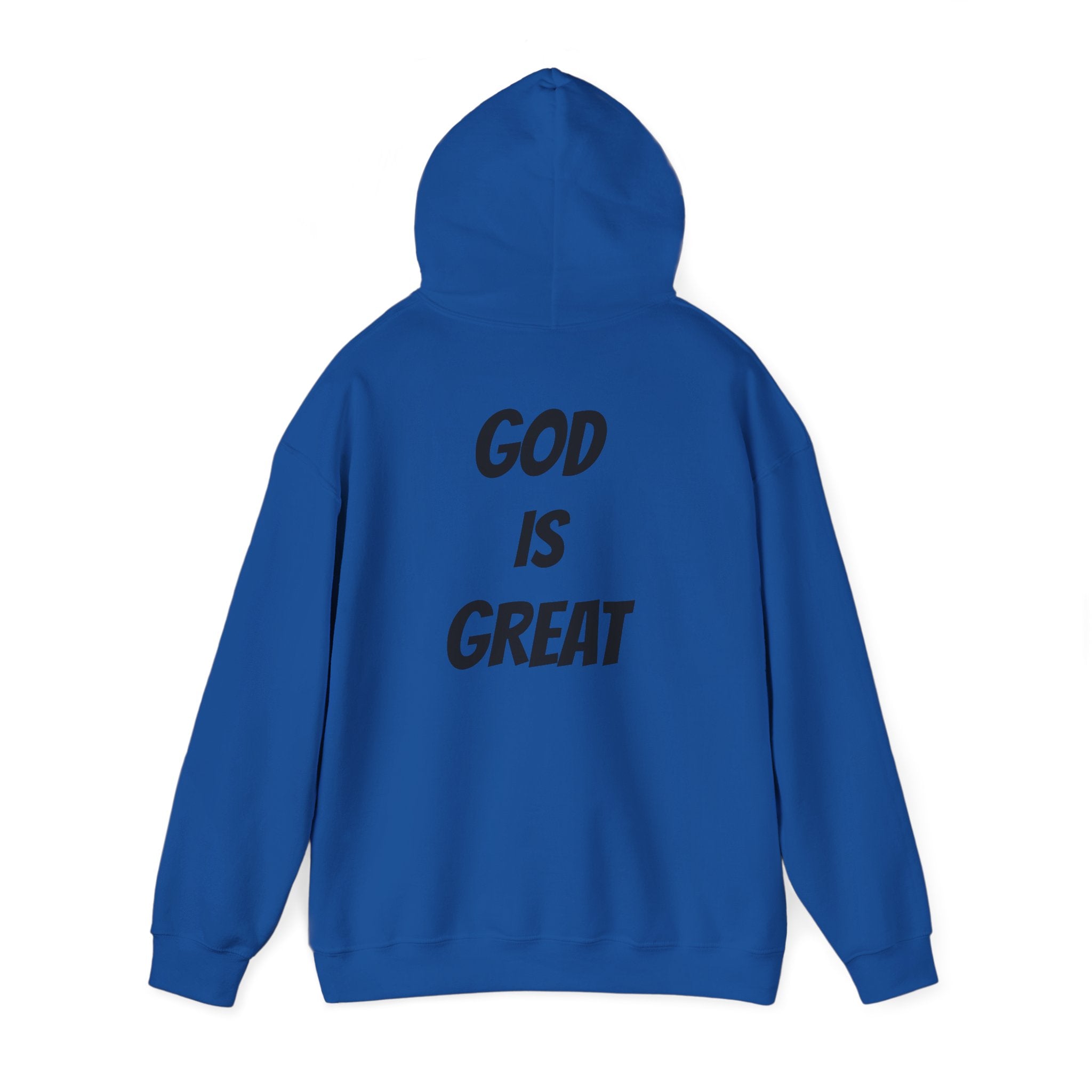 God Is Great Inspirational Hoodie, Unisex Sweatshirt for Faith Lovers, Perfect for Religious Gifts, Church Events, Cozy Wear