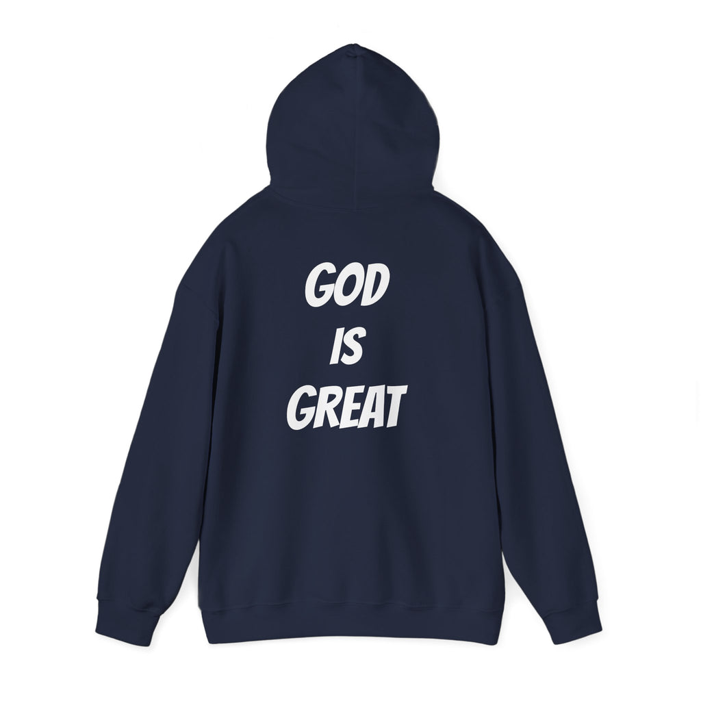 God Is Great Inspirational Hoodie, Unisex Sweatshirt for Faith Lovers, Perfect for Religious Gifts, Church Events, Cozy Wear