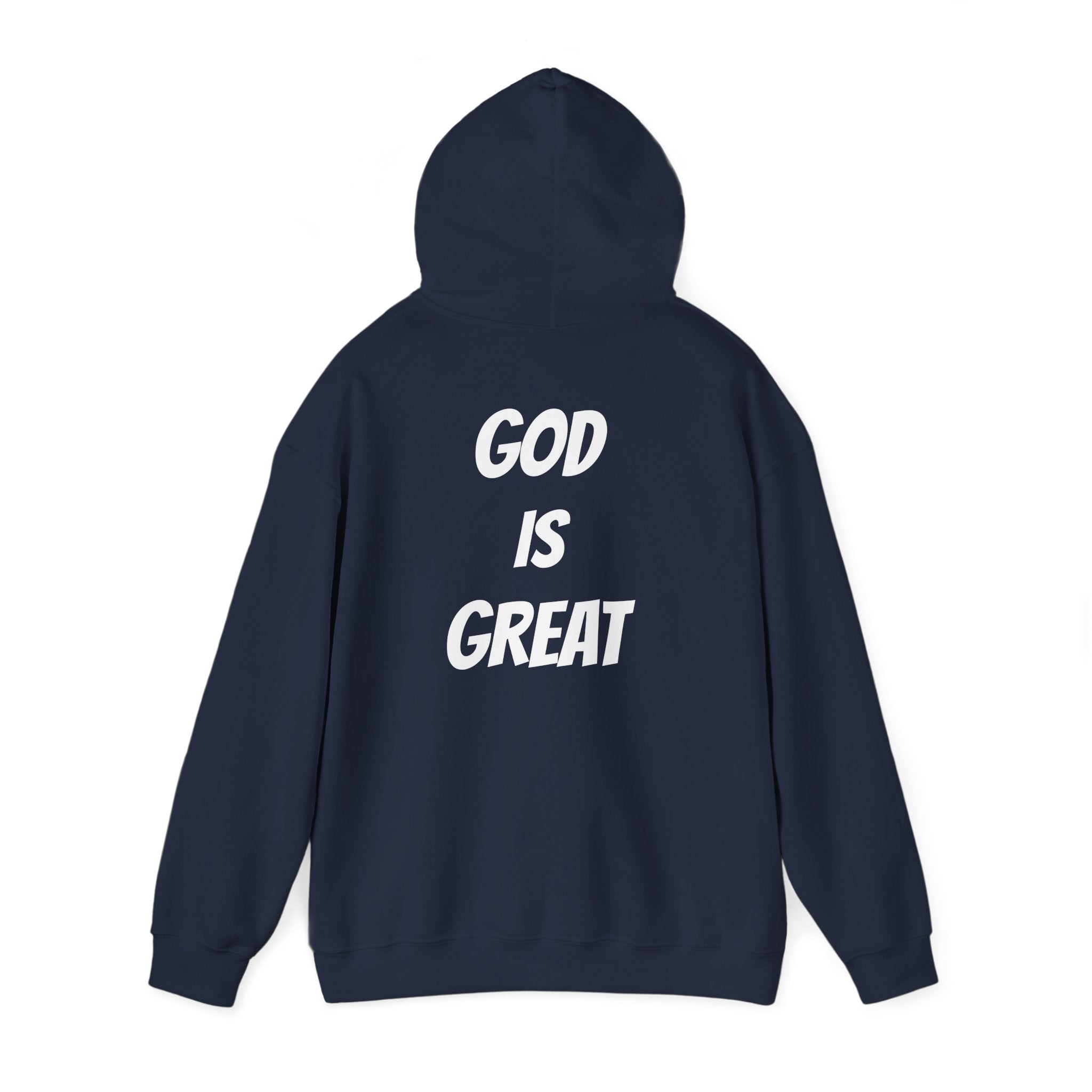 God Is Great Inspirational Hoodie, Unisex Sweatshirt for Faith Lovers, Perfect for Religious Gifts, Church Events, Cozy Wear