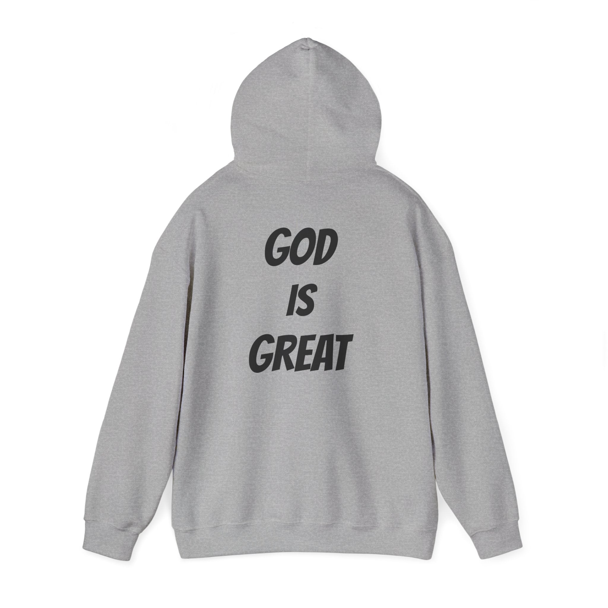 God Is Great Inspirational Hoodie, Unisex Sweatshirt for Faith Lovers, Perfect for Religious Gifts, Church Events, Cozy Wear