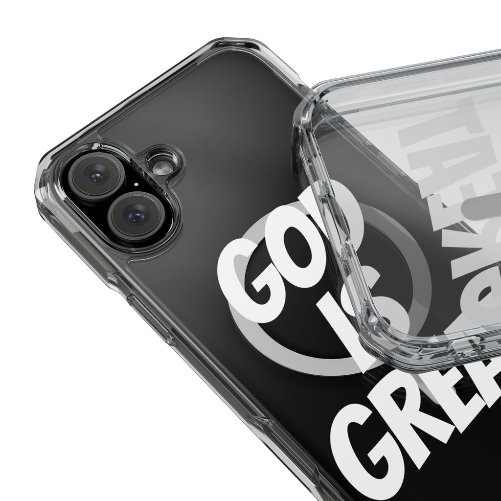 Magnetic Phone Case with Inspirational Design - God is Great, Clear Protective Cover, Gift for Christians, Motivational Quote Case, [...]