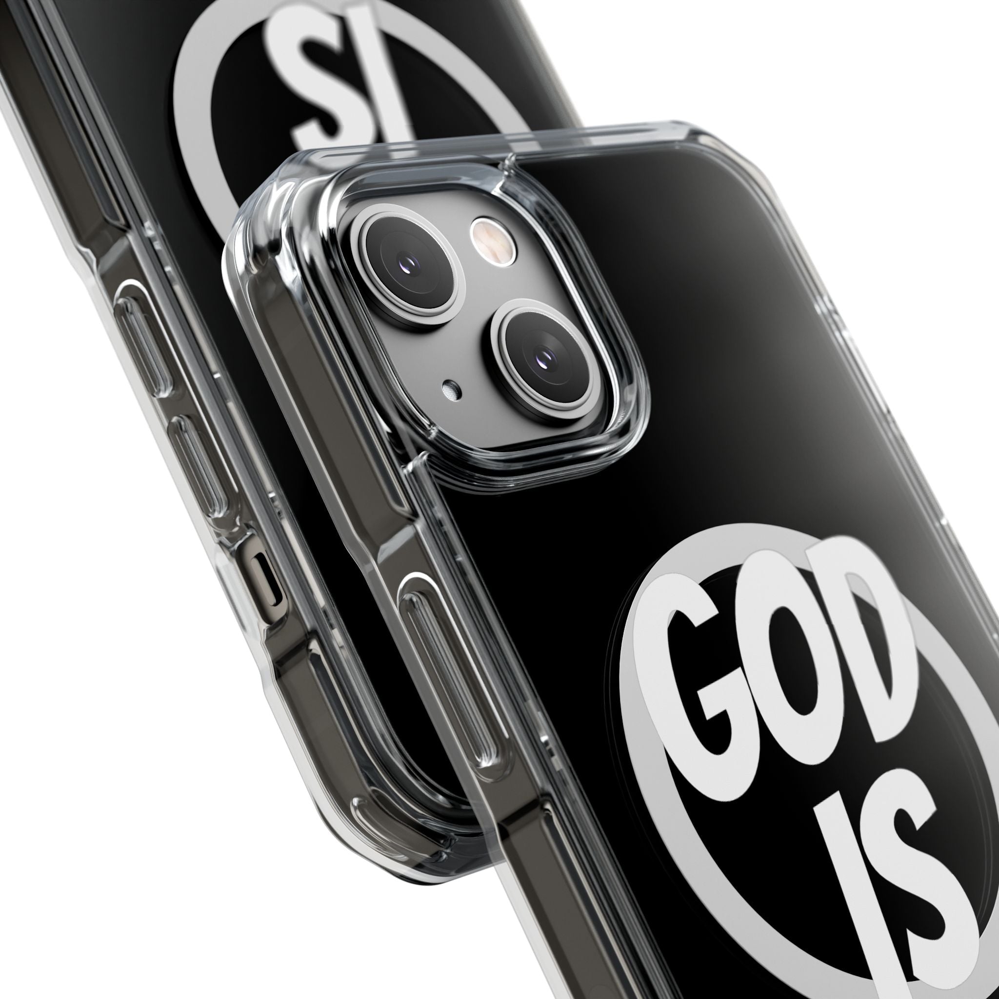Magnetic Phone Case with Inspirational Design - God is Great, Clear Protective Cover, Gift for Christians, Motivational Quote Case, [...]