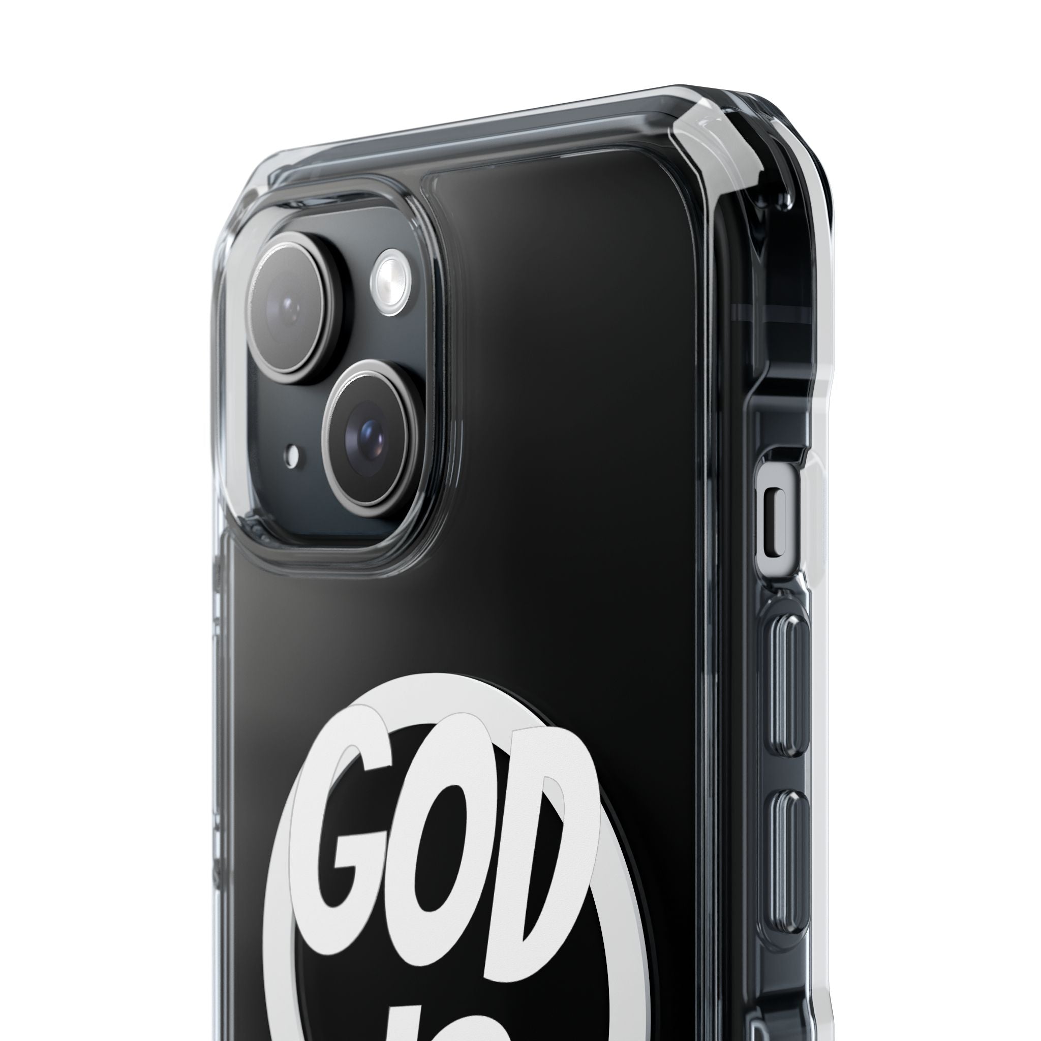 Magnetic Phone Case with Inspirational Design - God is Great, Clear Protective Cover, Gift for Christians, Motivational Quote Case, [...]