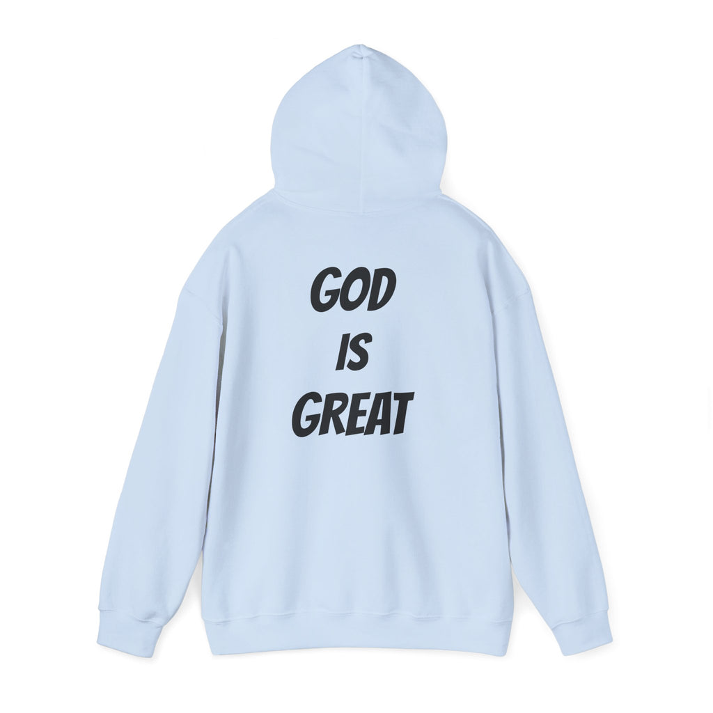 God Is Great Inspirational Hoodie, Unisex Sweatshirt for Faith Lovers, Perfect for Religious Gifts, Church Events, Cozy Wear
