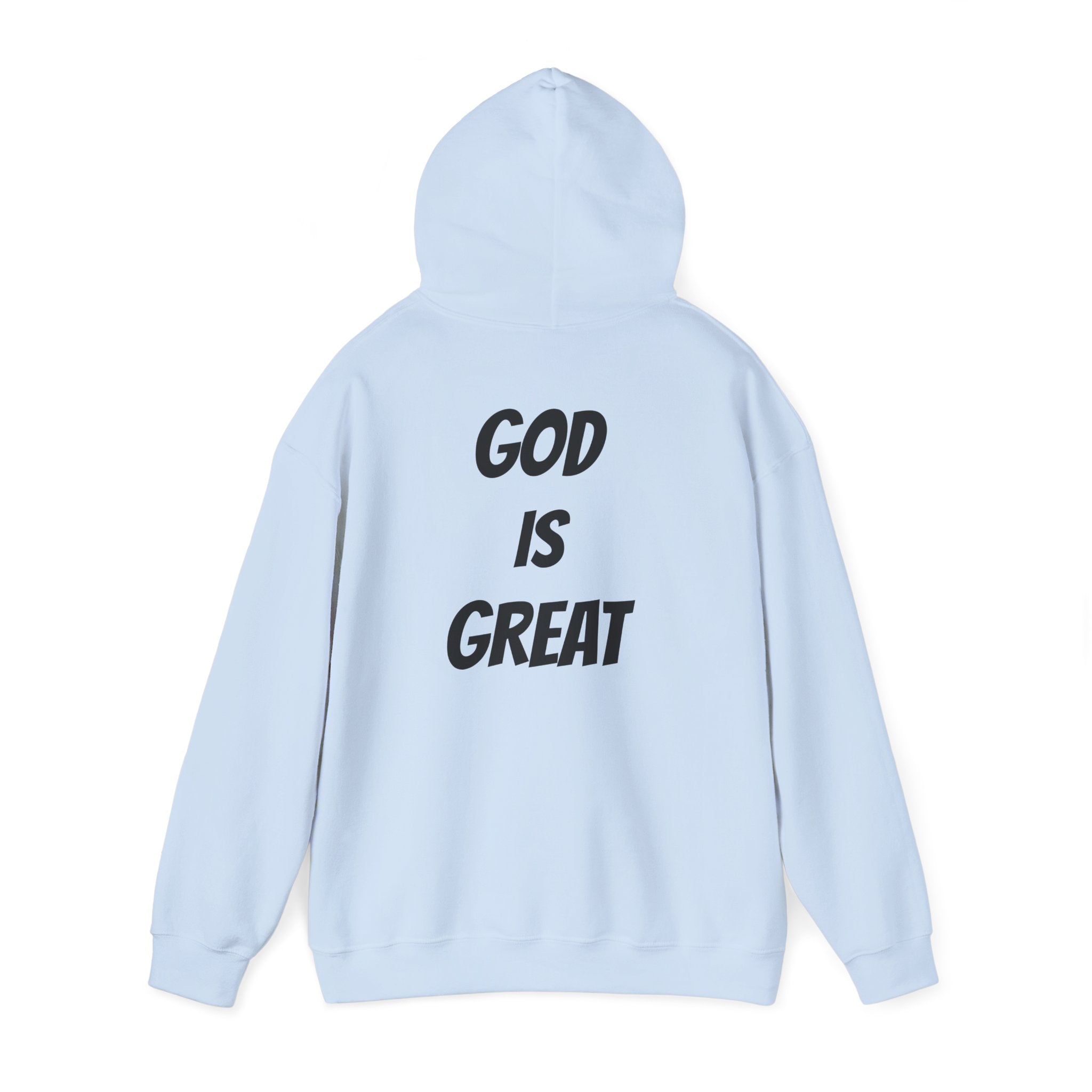 God Is Great Inspirational Hoodie, Unisex Sweatshirt for Faith Lovers, Perfect for Religious Gifts, Church Events, Cozy Wear