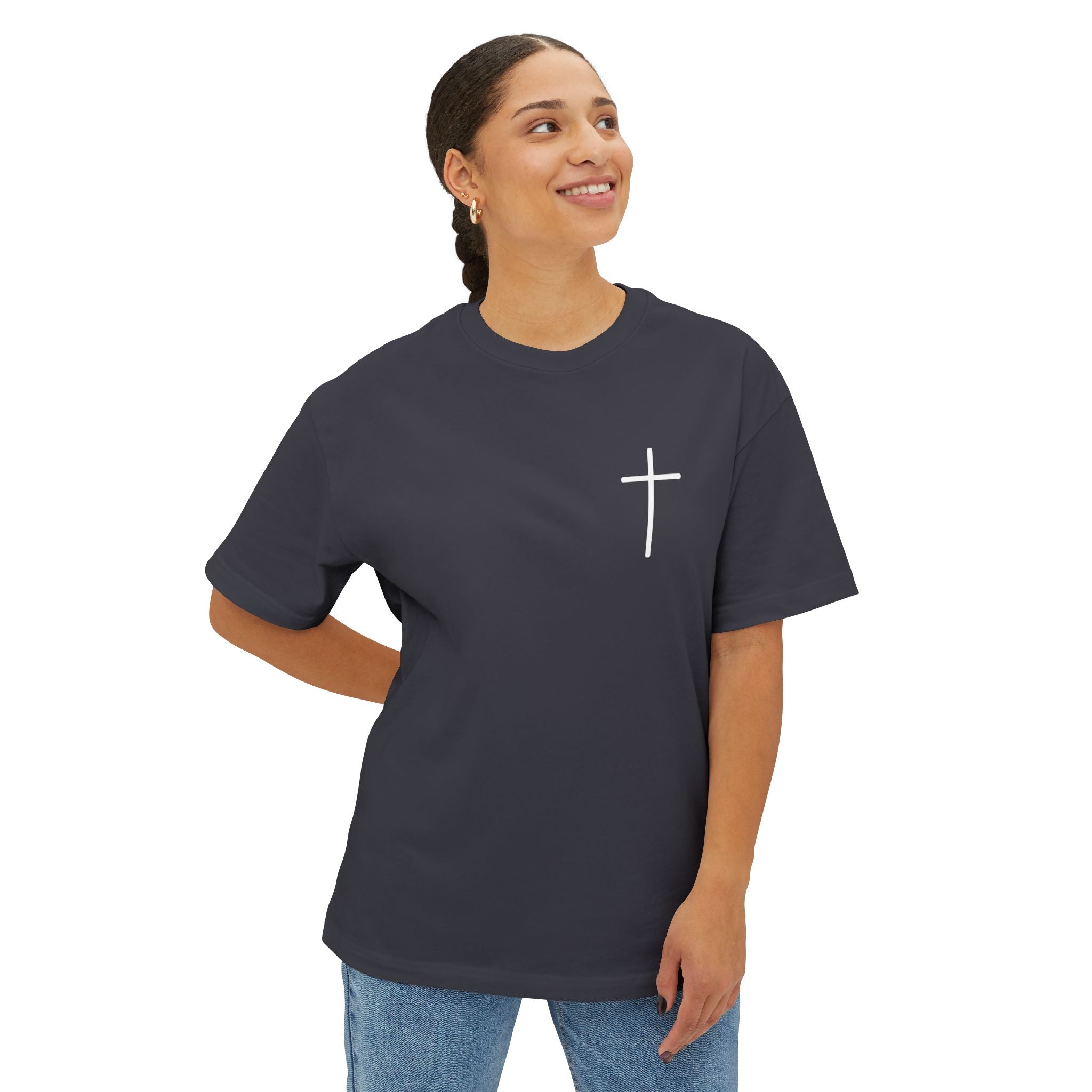 Unisex Oversized Boxy Tee - God is Great, Casual Streetwear Shirt, Gift for Friends, Inspirational Apparel, Everyday Comfort Tee
