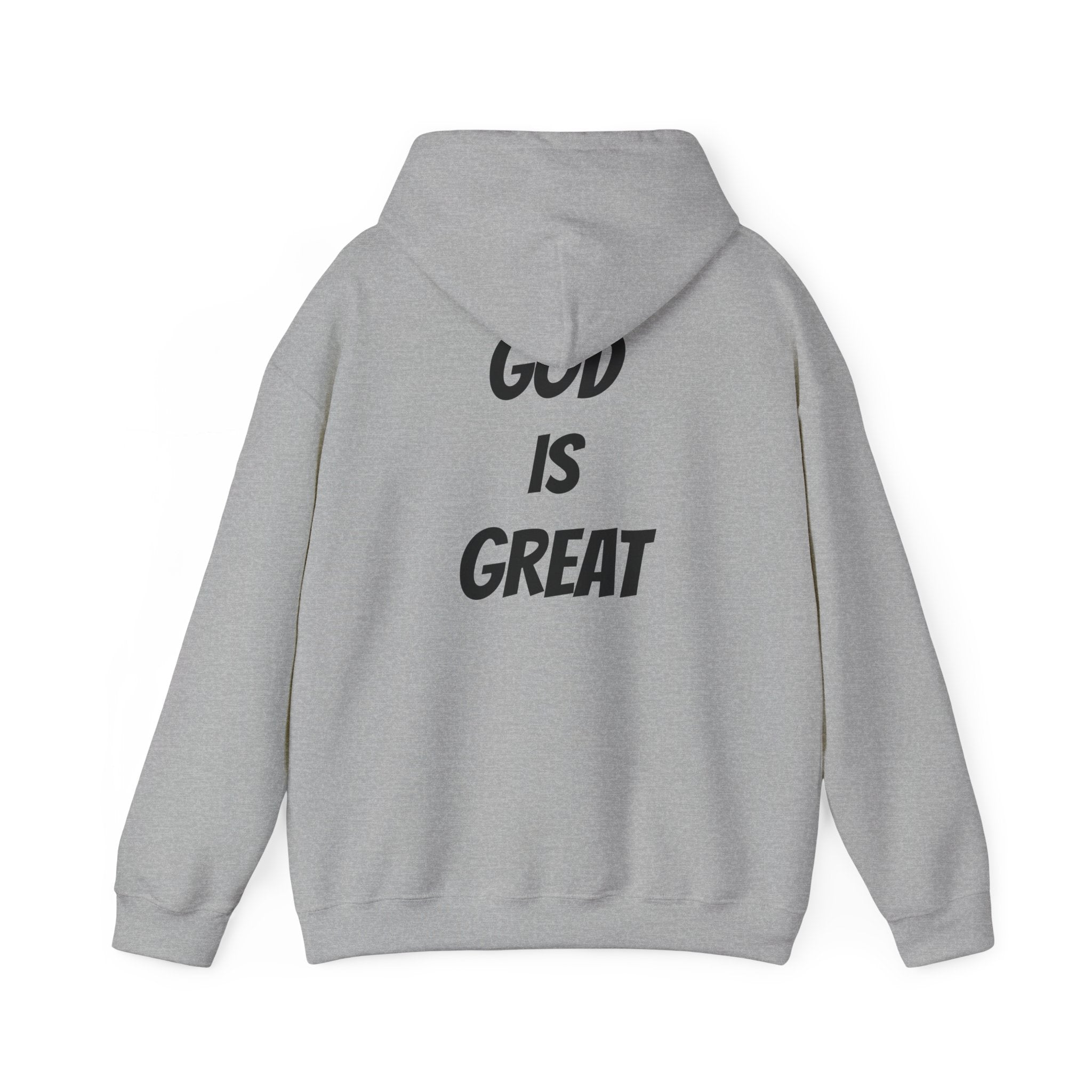 God Is Great Inspirational Hoodie, Unisex Sweatshirt for Faith Lovers, Perfect for Religious Gifts, Church Events, Cozy Wear