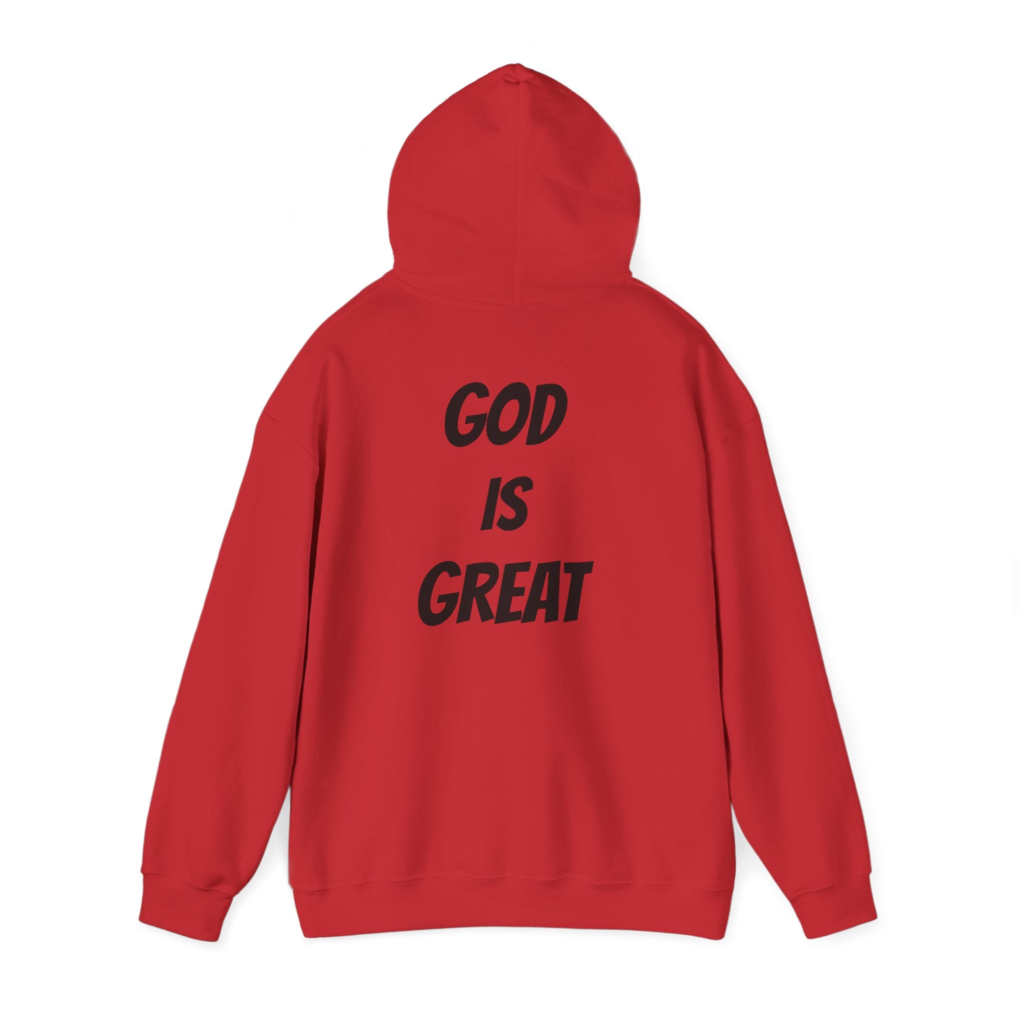 God Is Great Inspirational Hoodie, Unisex Sweatshirt for Faith Lovers, Perfect for Religious Gifts, Church Events, Cozy Wear