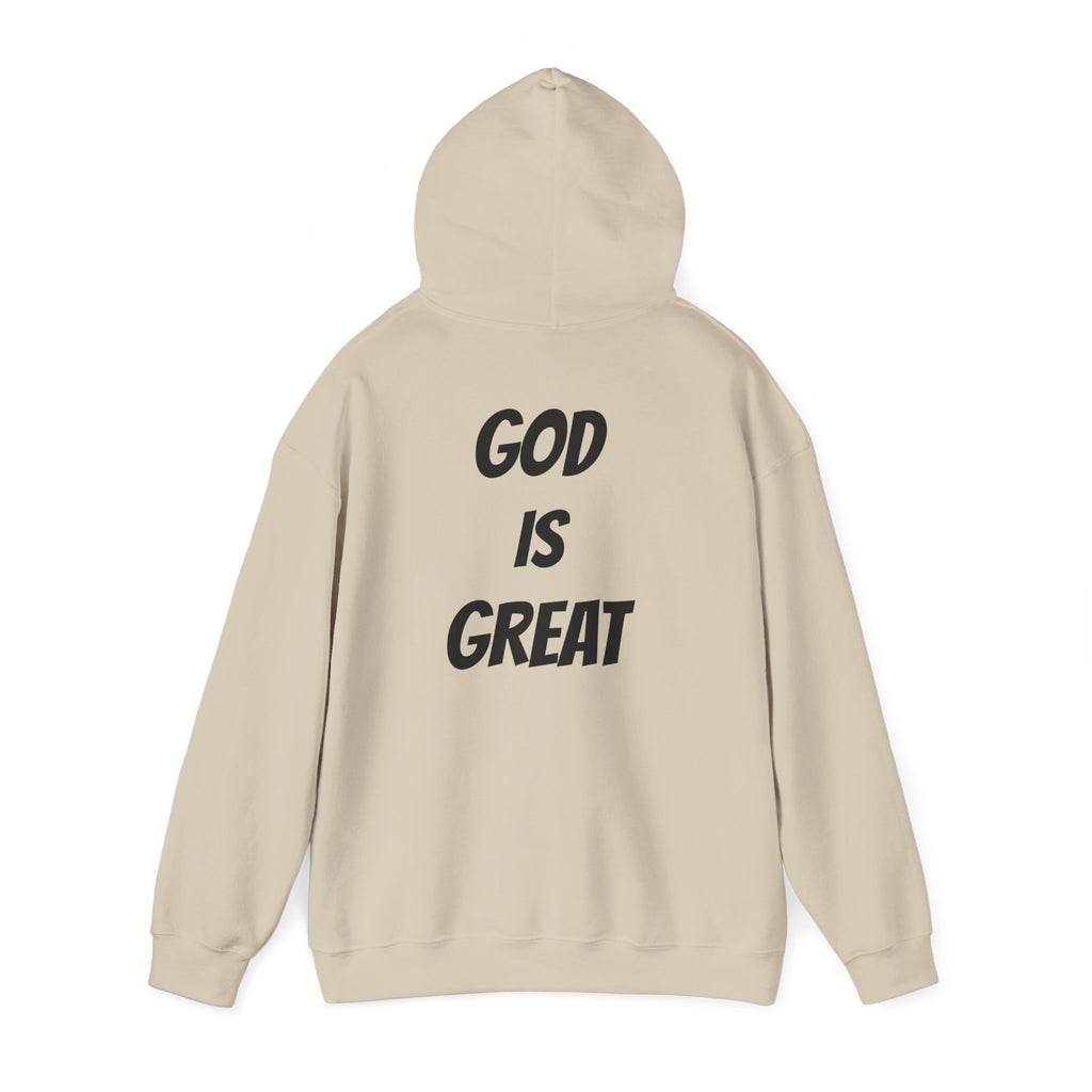 God Is Great Inspirational Hoodie, Unisex Sweatshirt for Faith Lovers, Perfect for Religious Gifts, Church Events, Cozy Wear