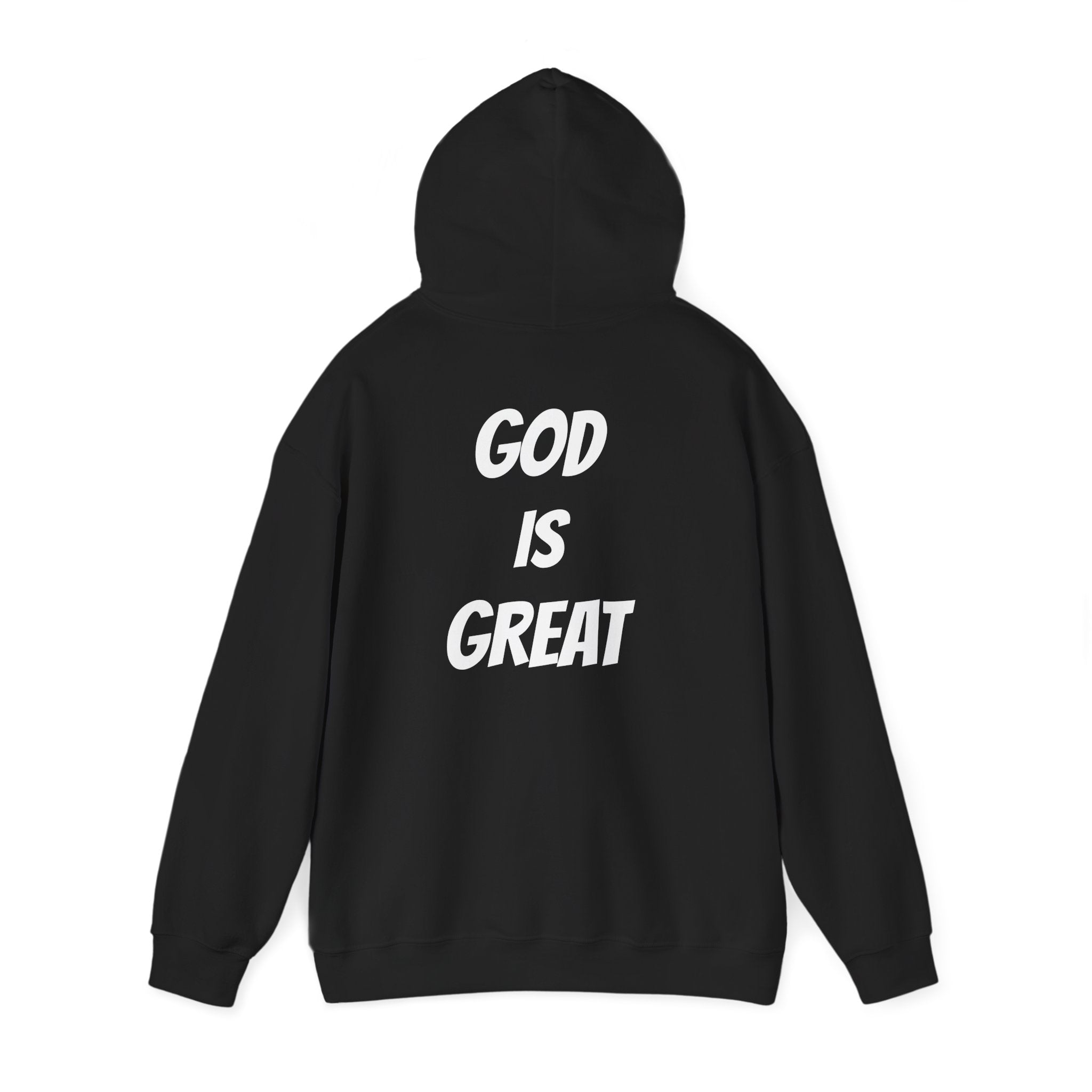 God Is Great Inspirational Hoodie, Unisex Sweatshirt for Faith Lovers, Perfect for Religious Gifts, Church Events, Cozy Wear