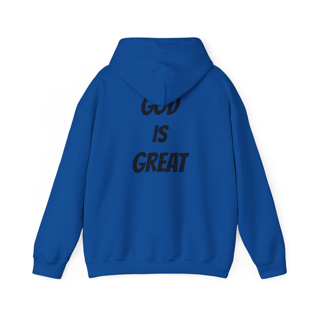 God Is Great Inspirational Hoodie, Unisex Sweatshirt for Faith Lovers, Perfect for Religious Gifts, Church Events, Cozy Wear