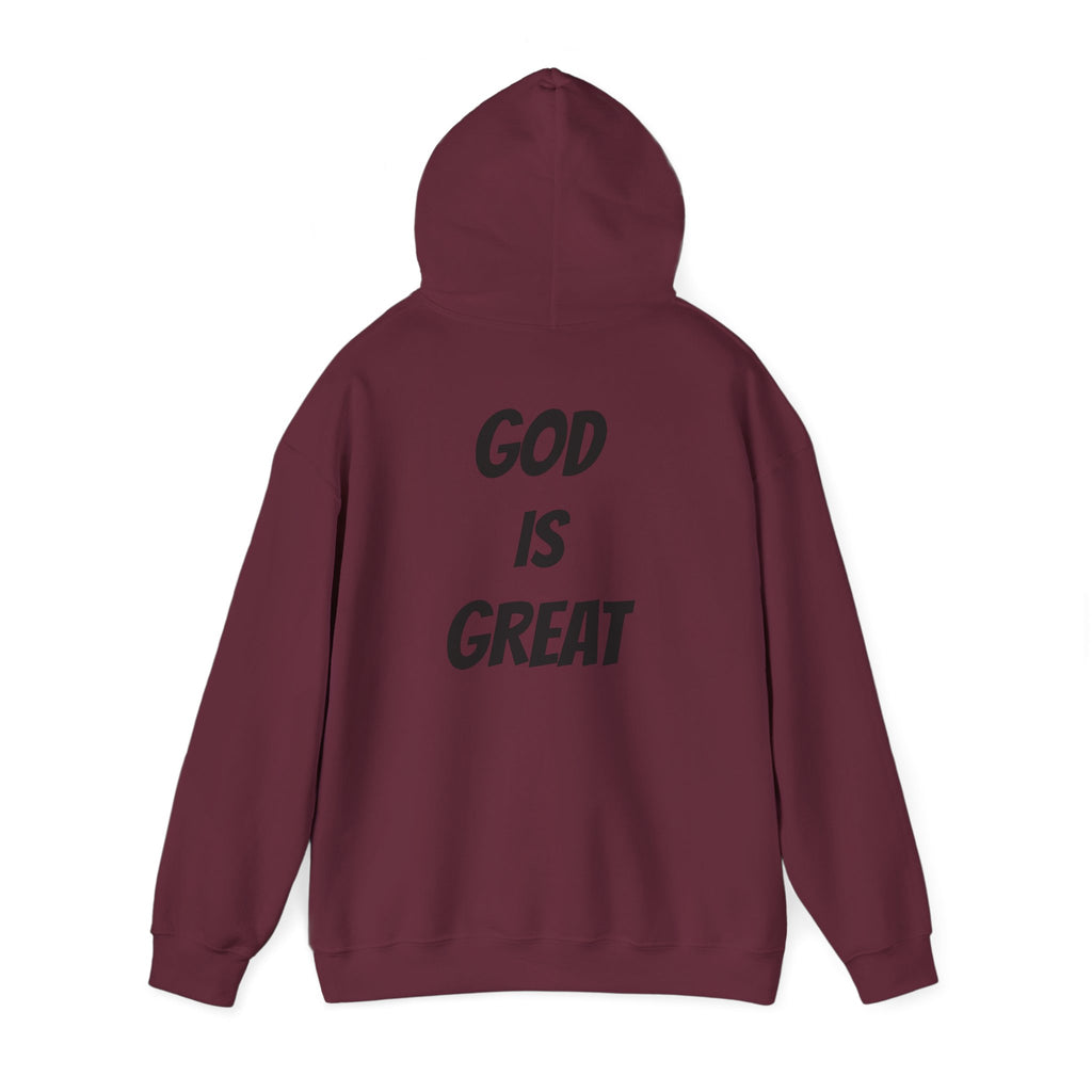 God Is Great Inspirational Hoodie, Unisex Sweatshirt for Faith Lovers, Perfect for Religious Gifts, Church Events, Cozy Wear
