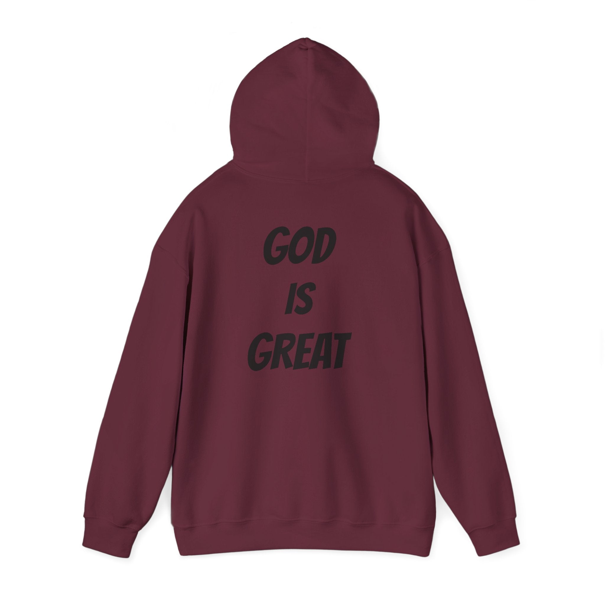 God Is Great Inspirational Hoodie, Unisex Sweatshirt for Faith Lovers, Perfect for Religious Gifts, Church Events, Cozy Wear